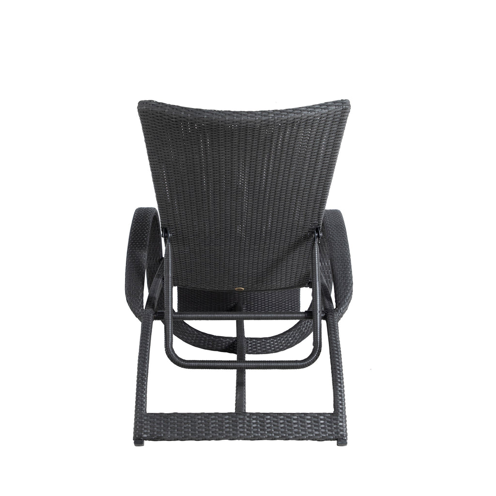 Halo Wicker Outdoor Armless Chaise Lounge