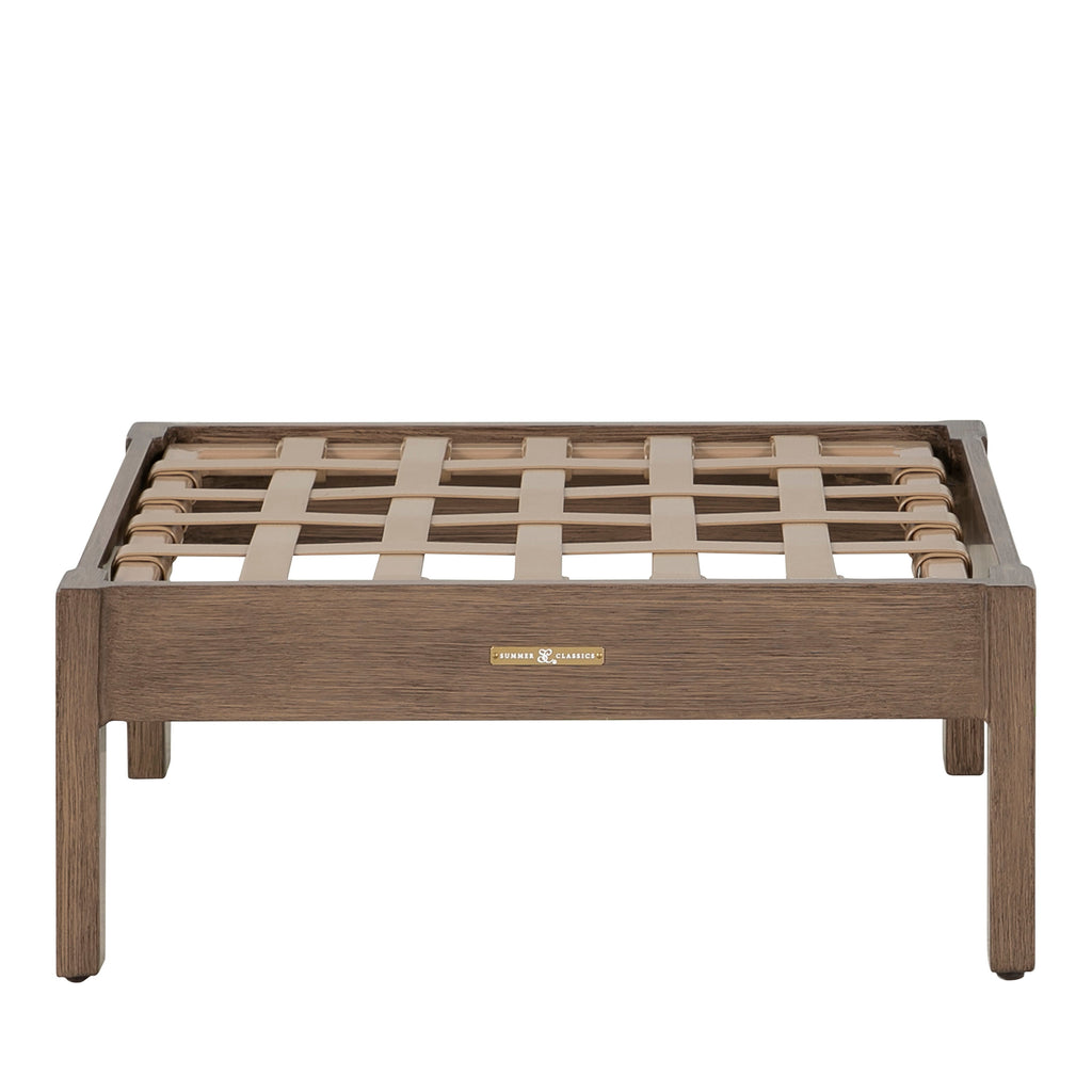 Kennebunkport Aluminum Outdoor Woven Ottoman