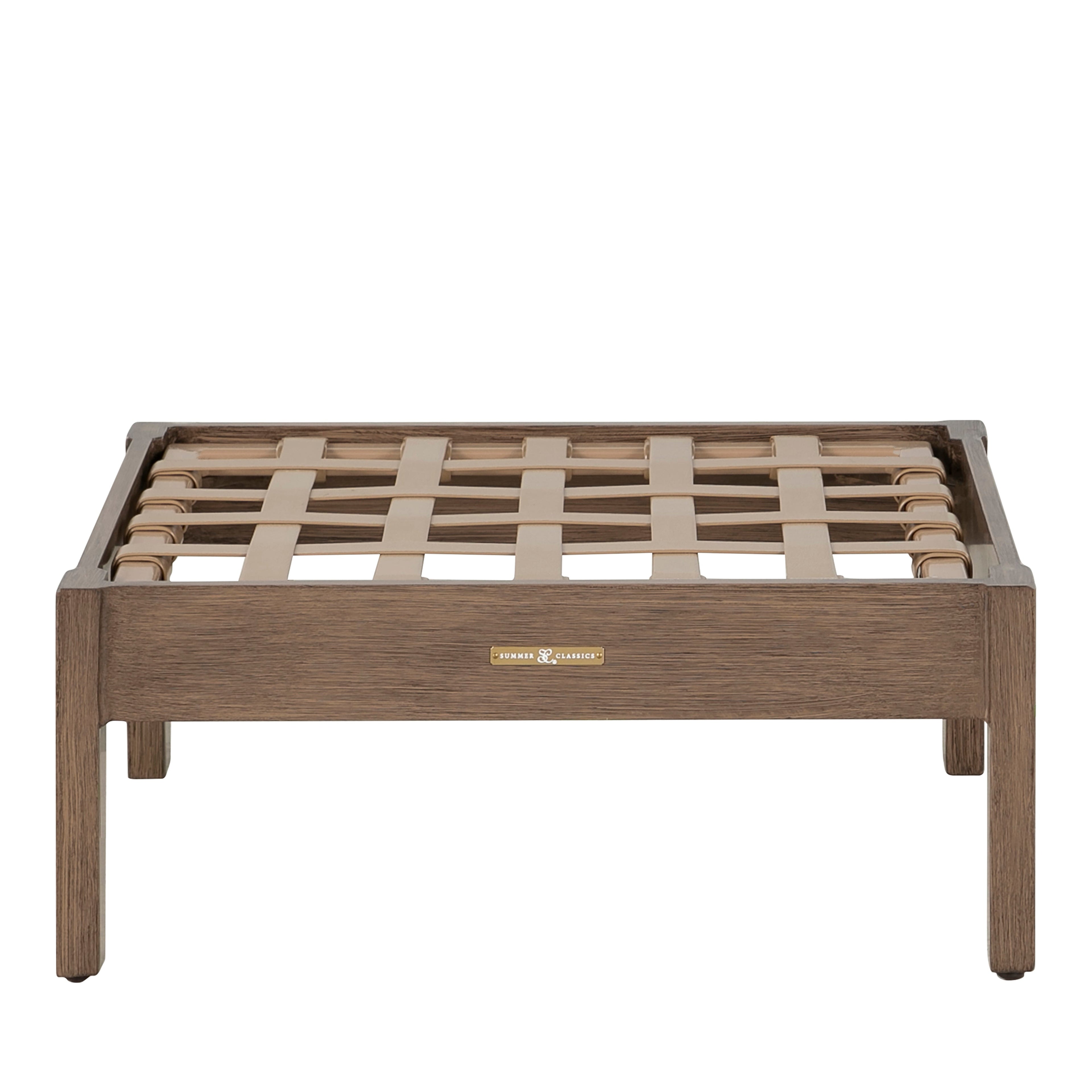 Kennebunkport Aluminum Outdoor Woven Ottoman