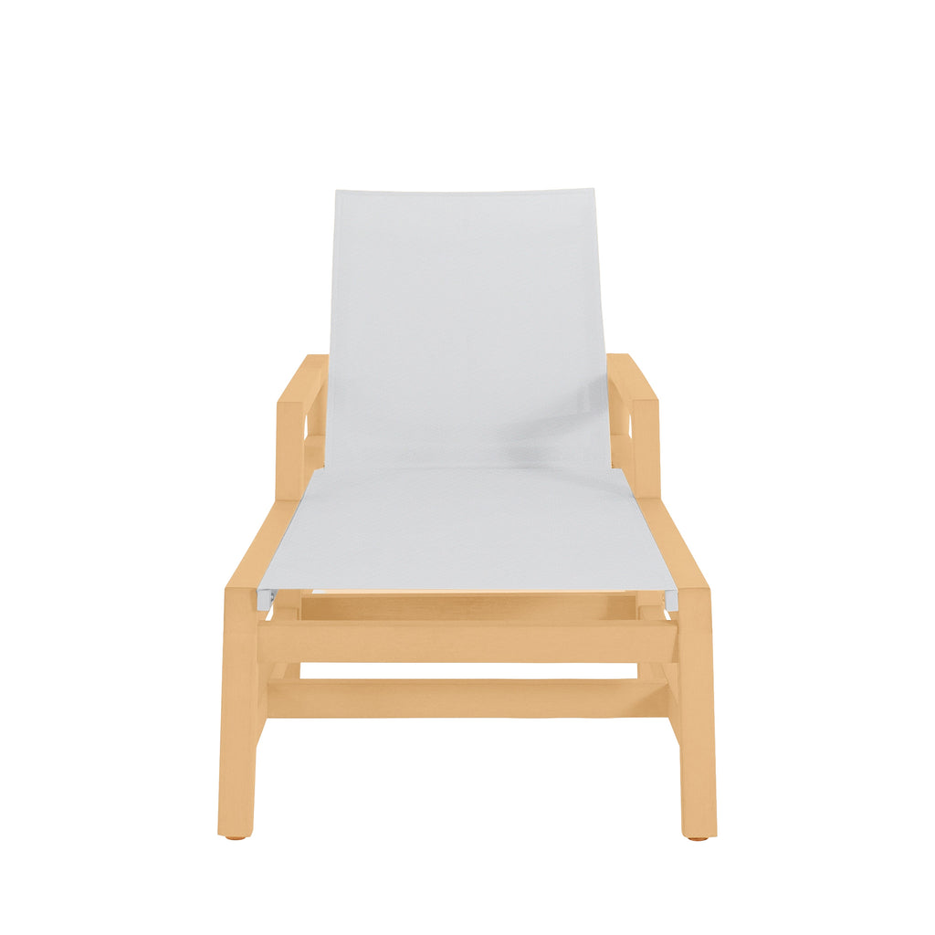 Seashore Wood Outdoor Chaise Lounge