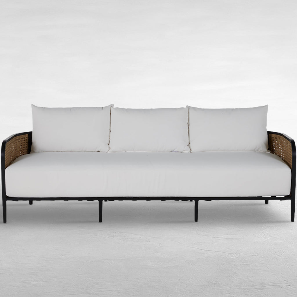 Havana Cane Resin Wicker Outdoor Sofa
