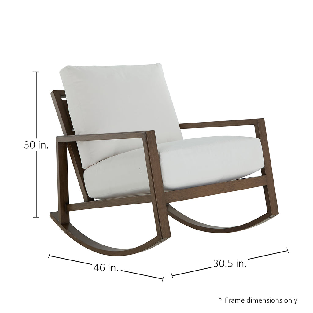 Avondale Aluminum Outdoor Lounge Rocker Chair