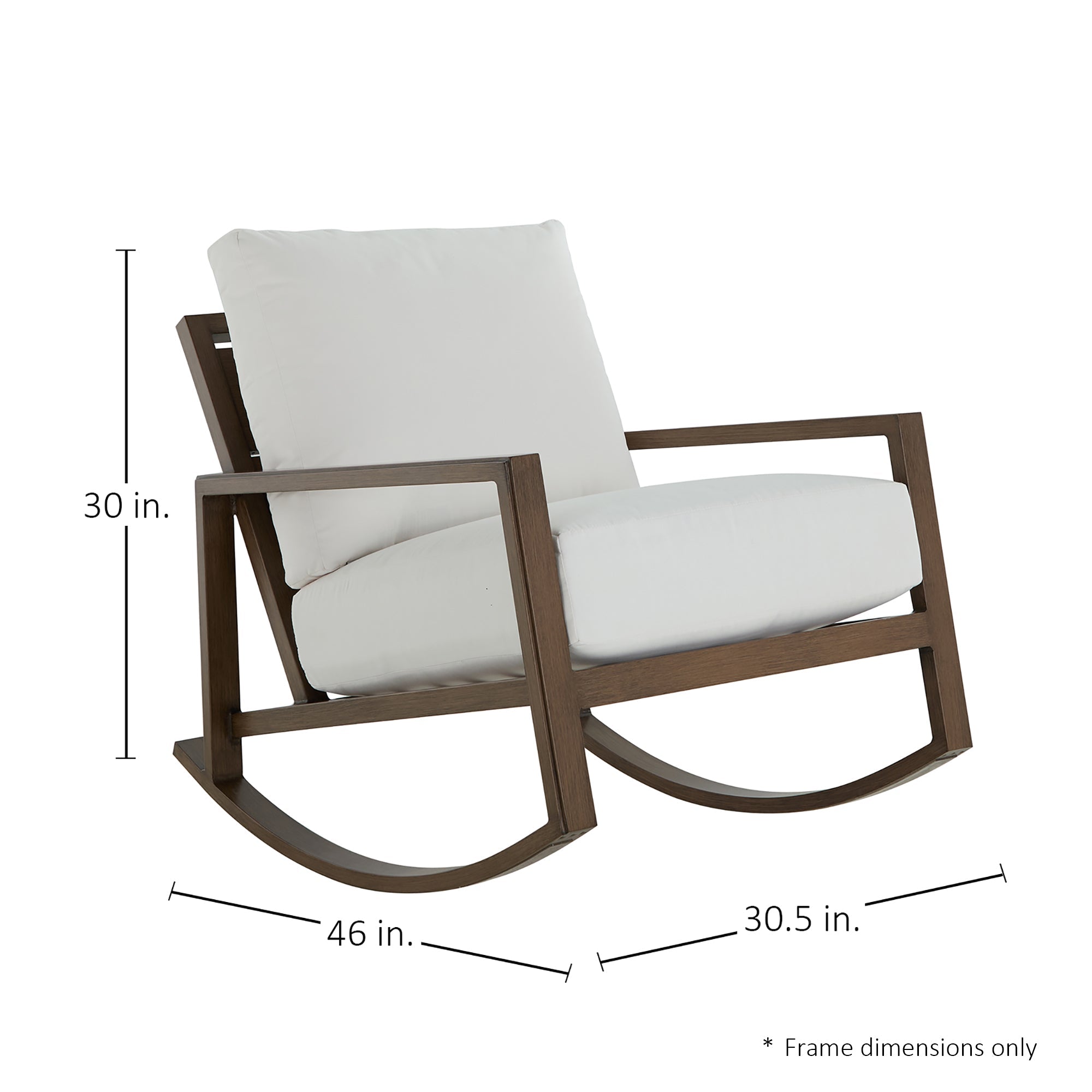 Avondale Aluminum Outdoor Lounge Rocker Chair