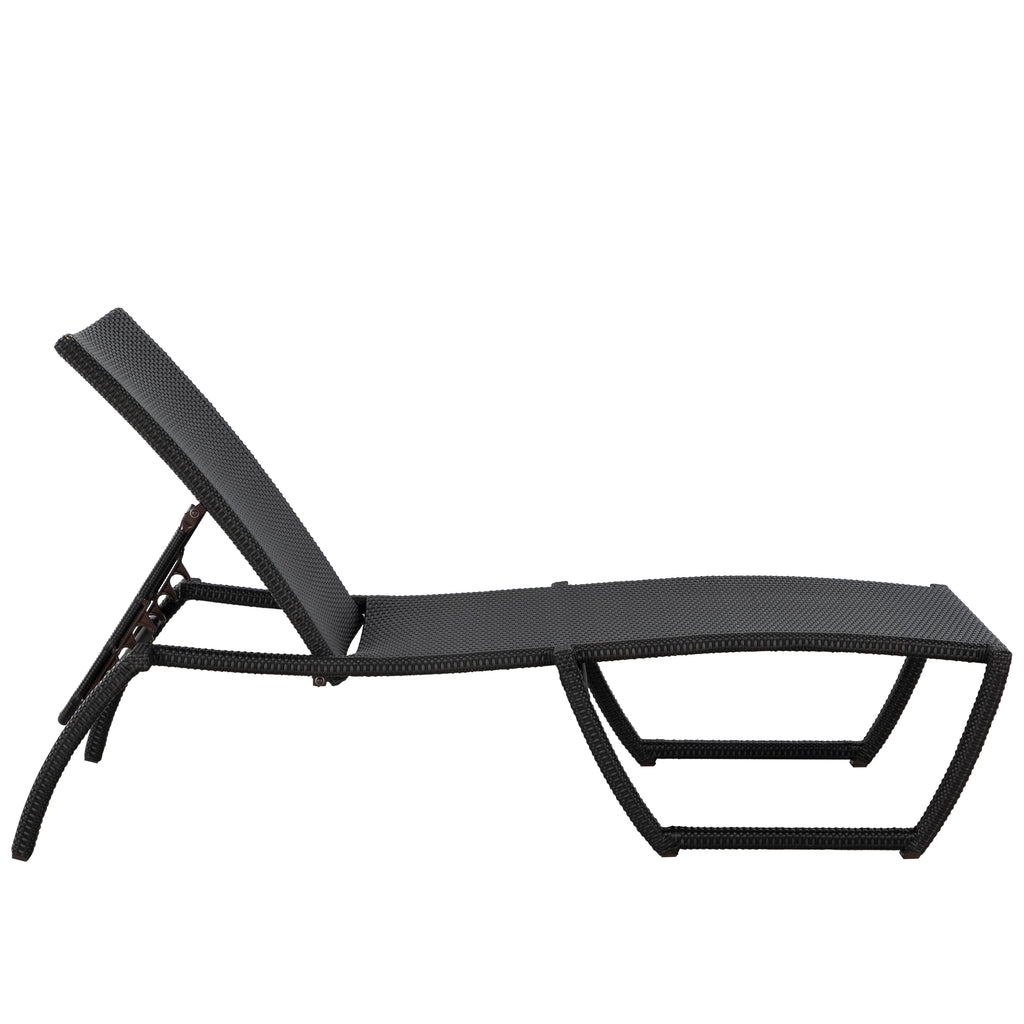 Skye Wicker Outdoor Armless Chaise Lounge