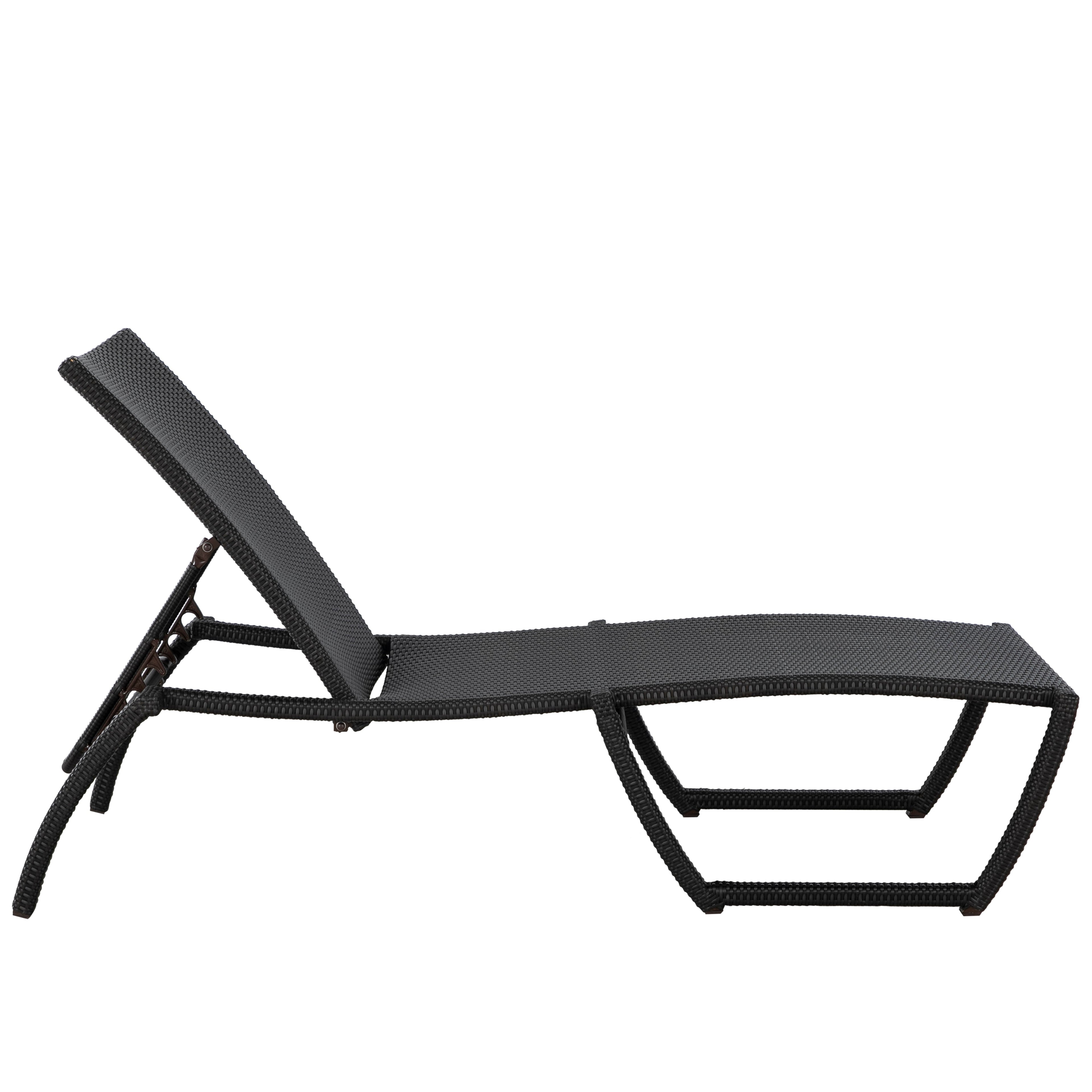 Skye Wicker Outdoor Armless Chaise Lounge