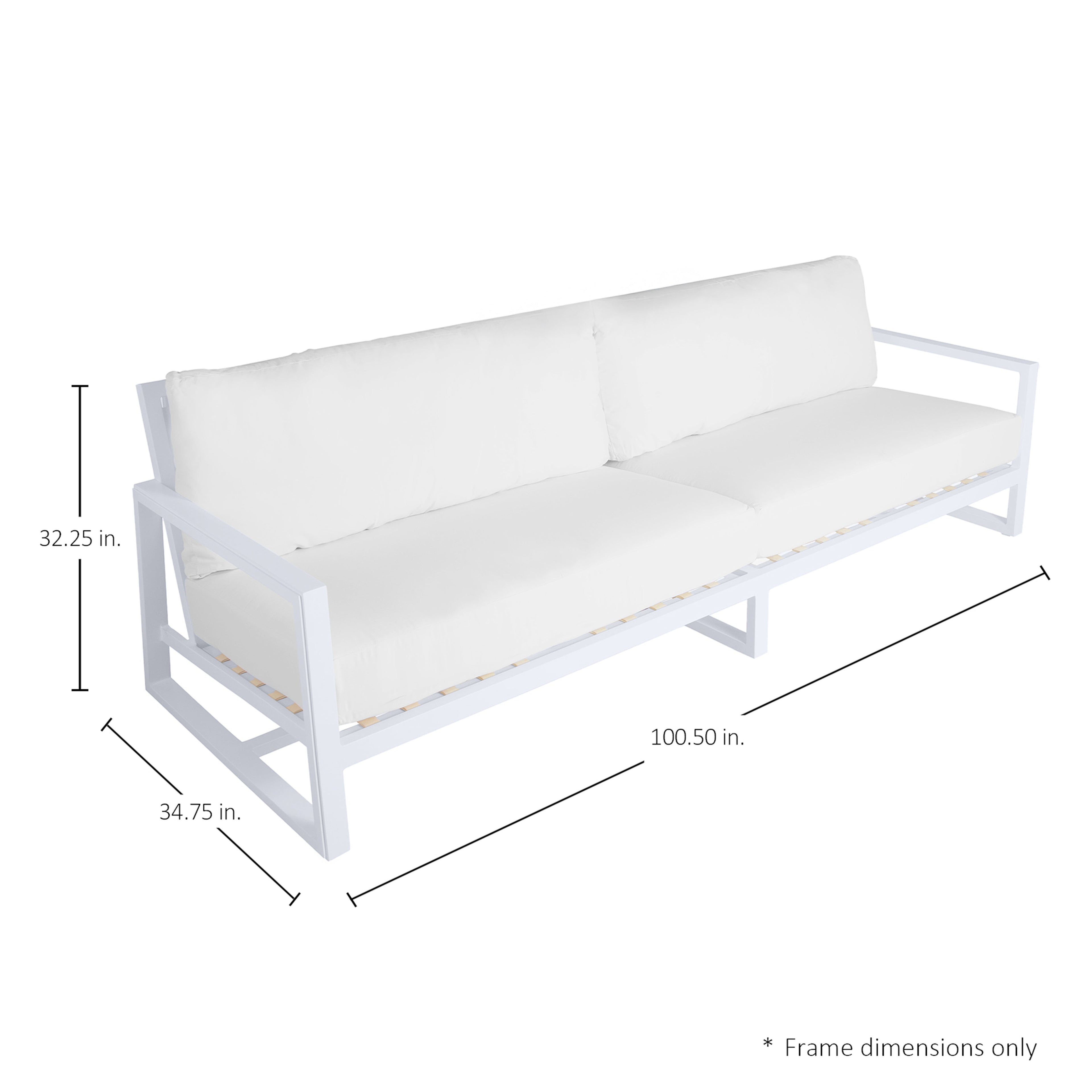 Avondale Aluminum Outdoor Sofa