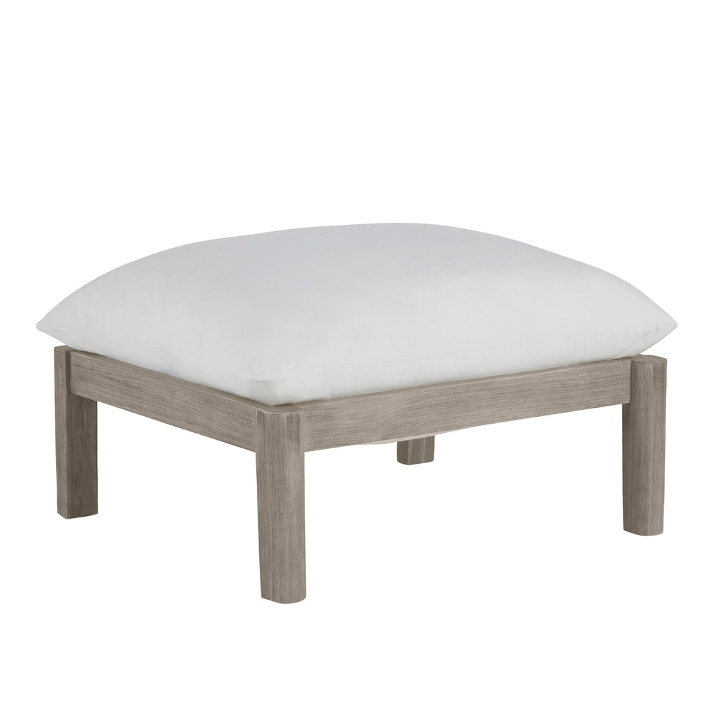 Monterey Teak Outdoor Woven Ottoman