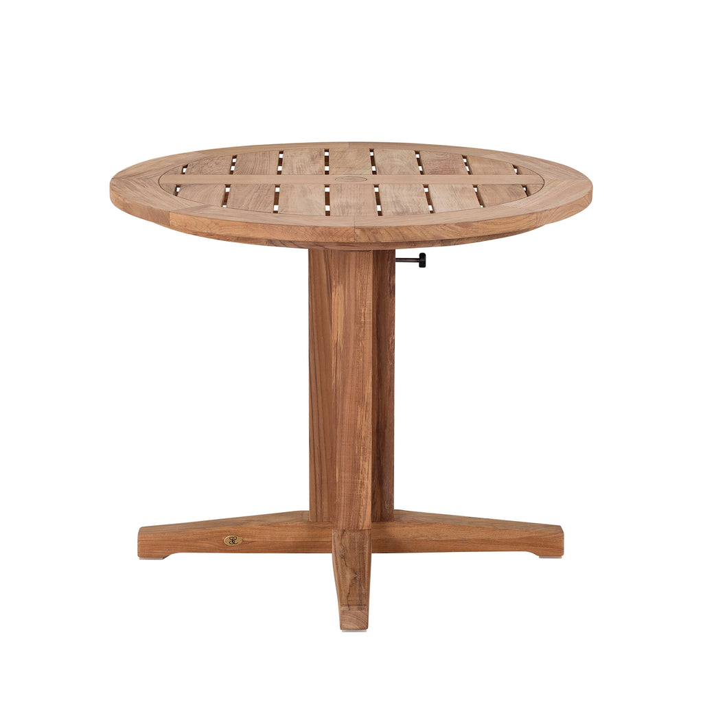 Club Teak Outdoor Dining Pedestal Base
