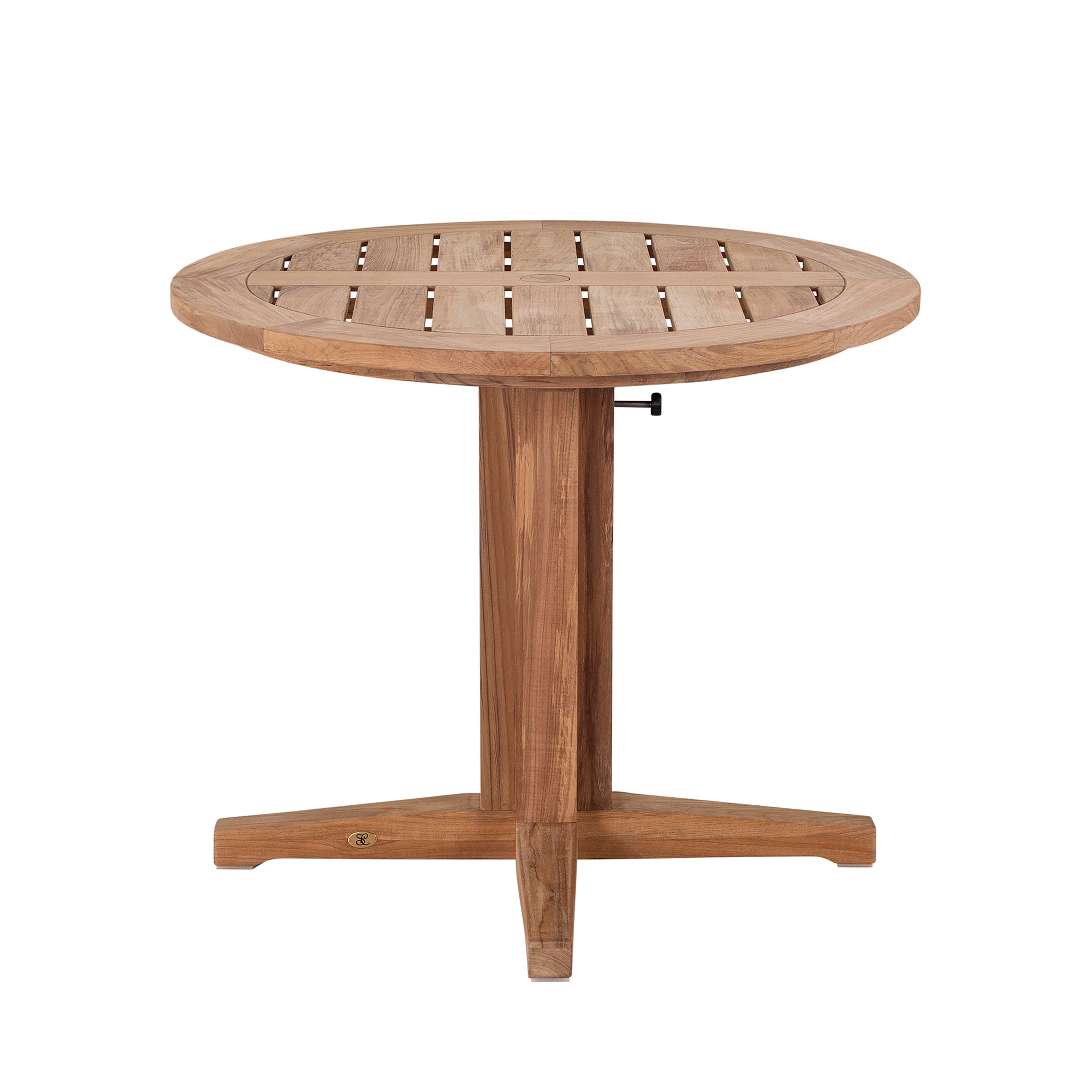 Club Teak Outdoor Dining Pedestal Base