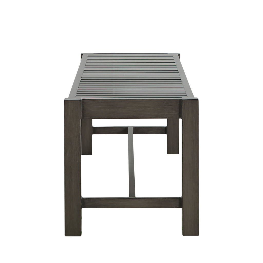 Club Aluminum Backless Outdoor Bench