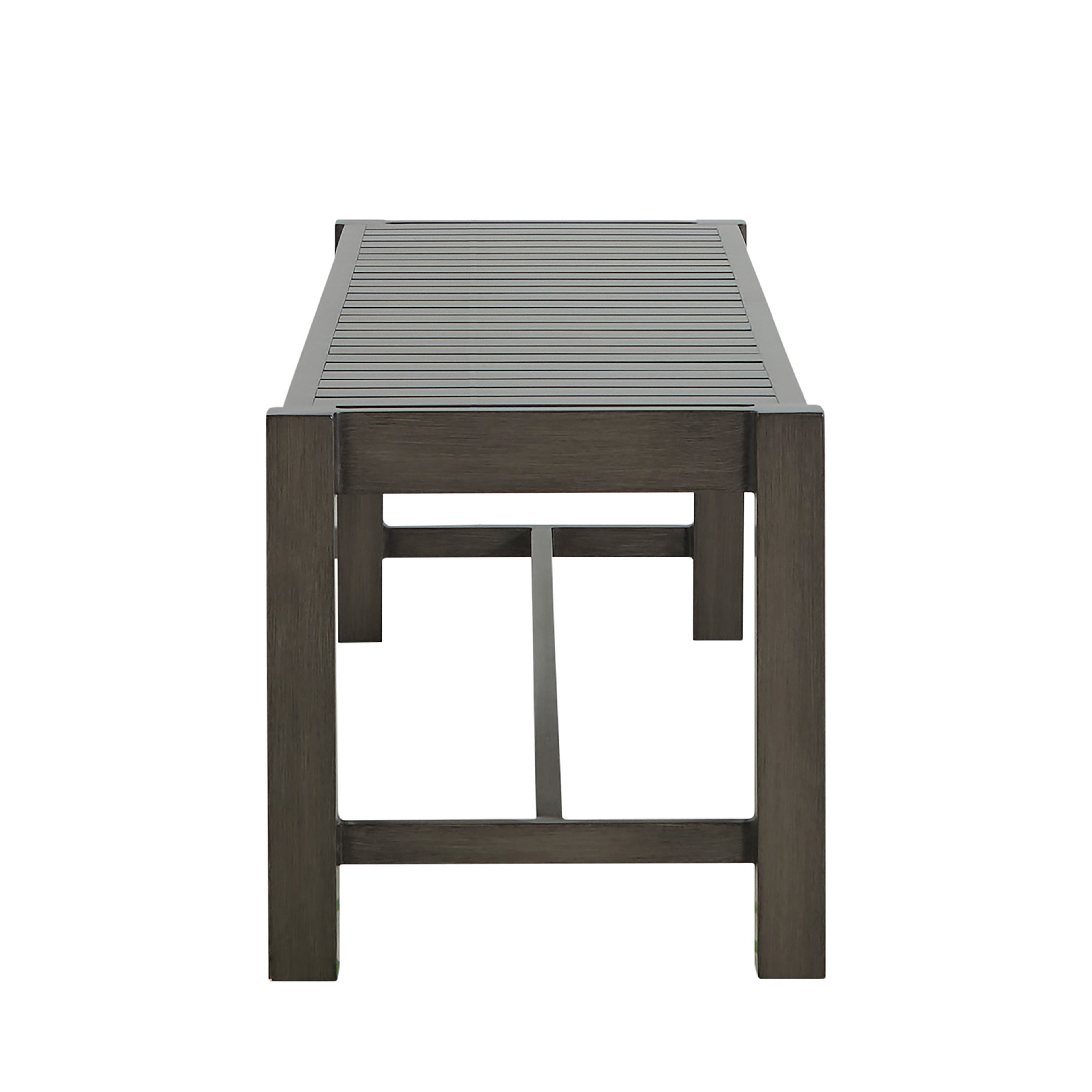 Club Aluminum Backless Outdoor Bench