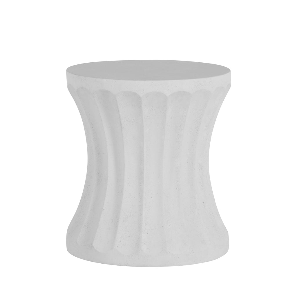 Gannet Cast Stone 18" Round Outdoor Side Table