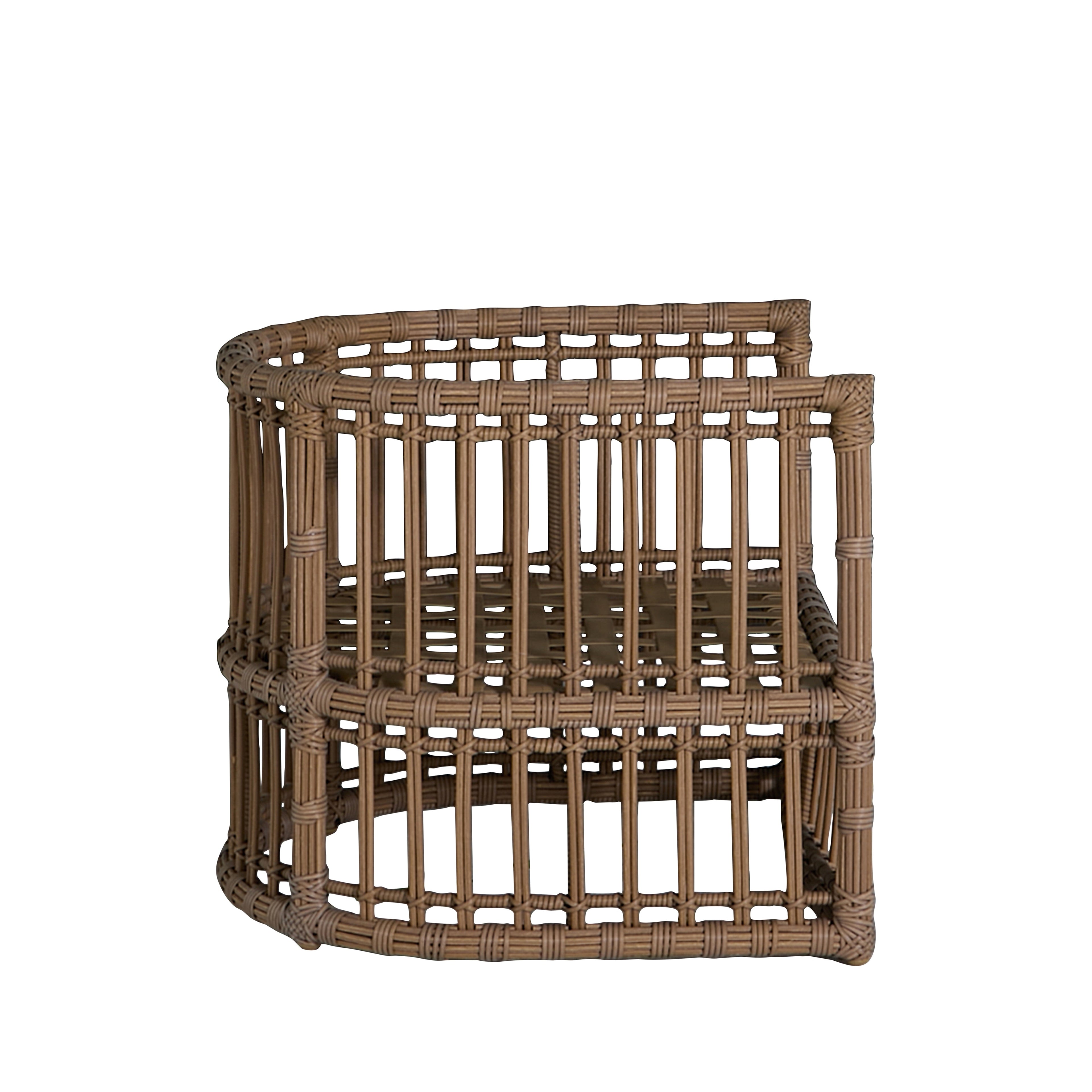 Newport Wicker Woven Outdoor Barrel Chair