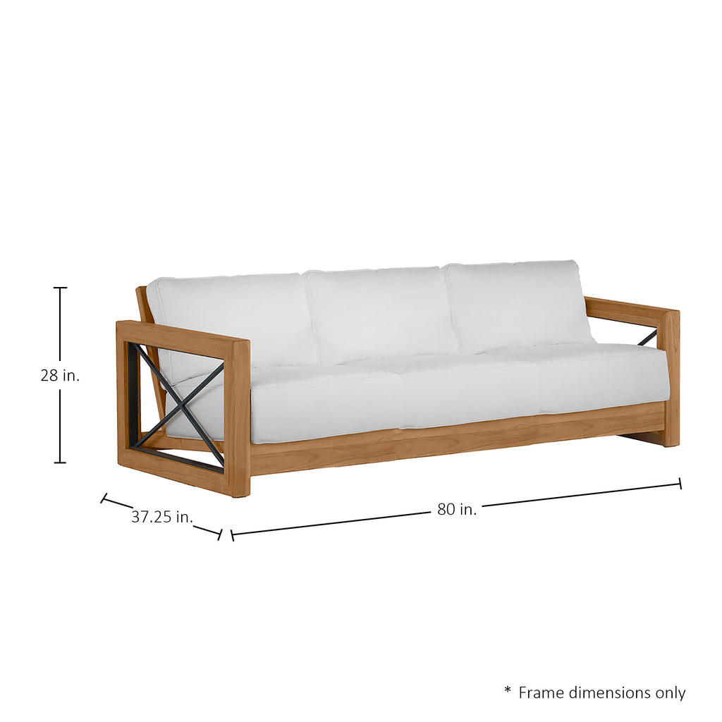 Malta Teak Outdoor Sofa