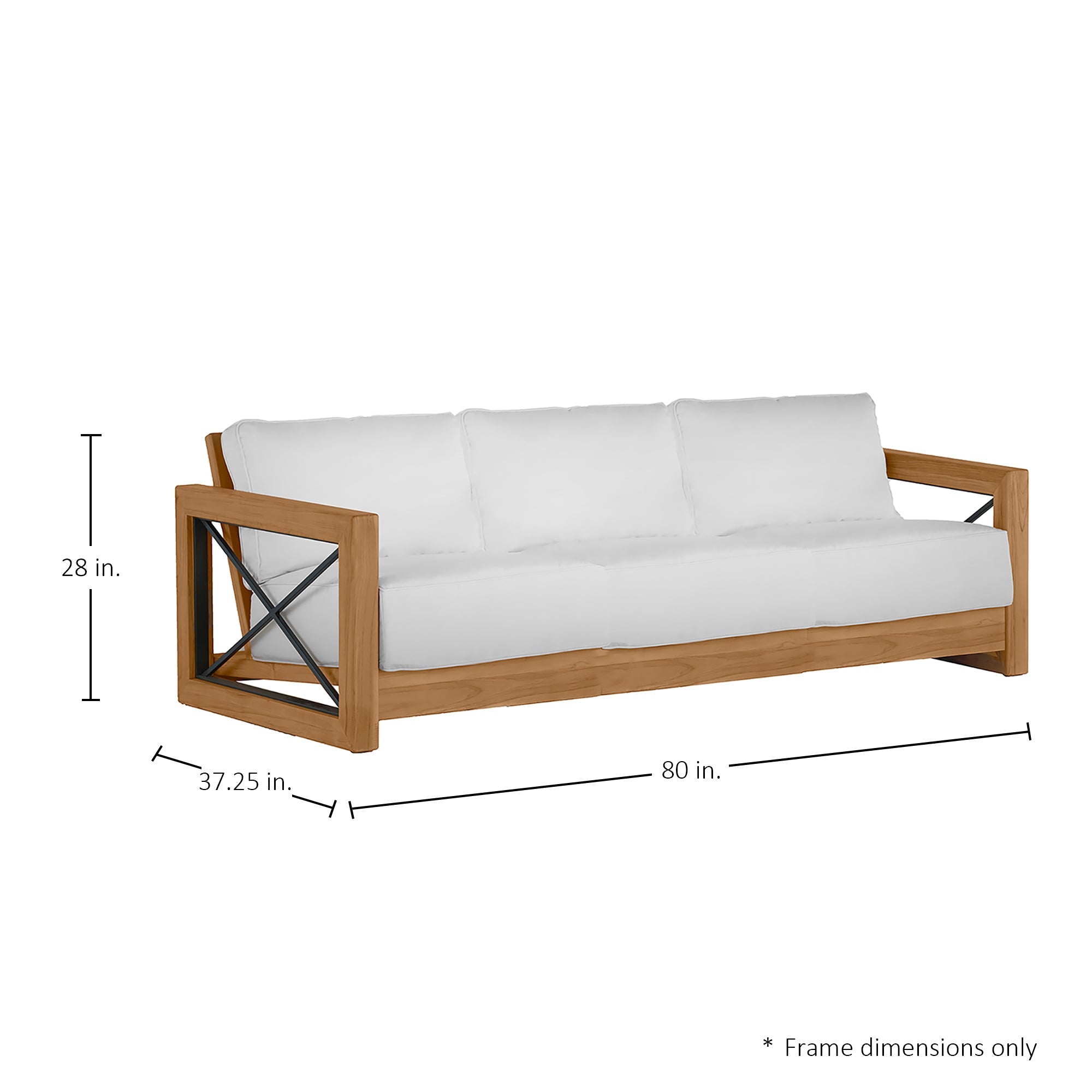 Malta Teak Outdoor Sofa