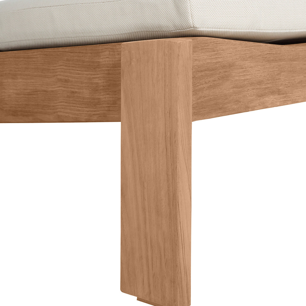 Ashland Teak Adirondack Outdoor Woven Ottoman
