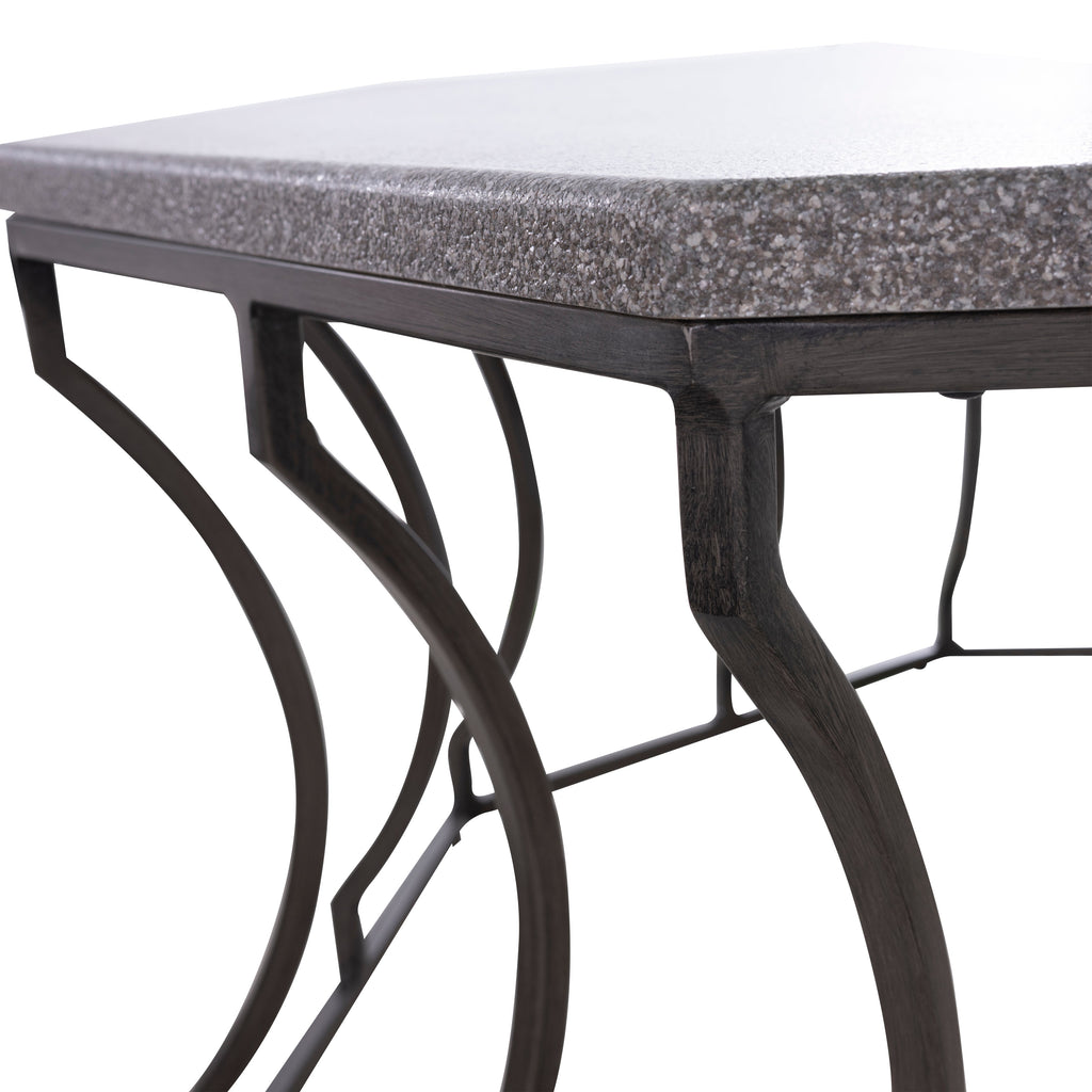 Audrey Wrought Iron Octagonal Outdoor Coffee Table