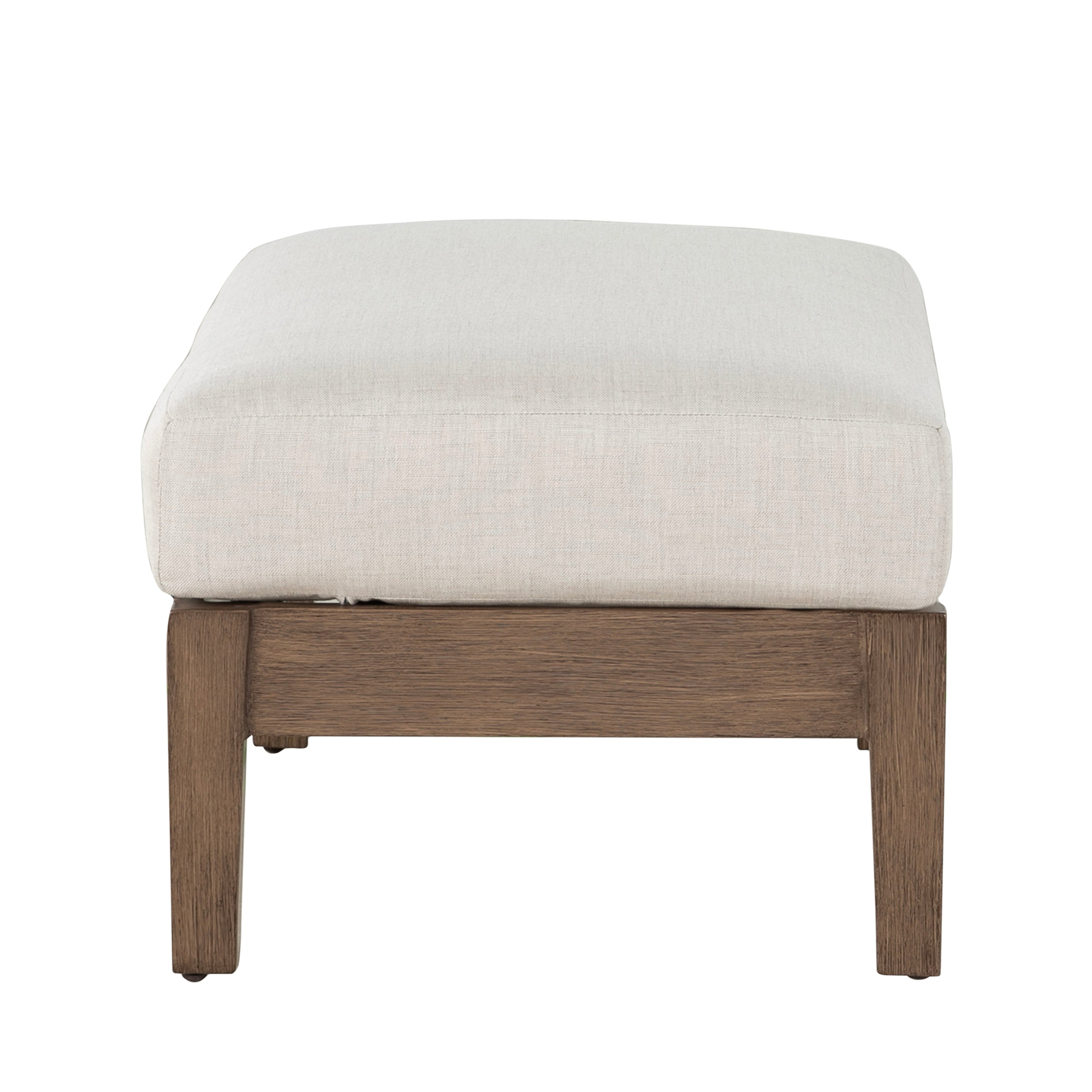 Kennebunkport Aluminum Outdoor Woven Ottoman