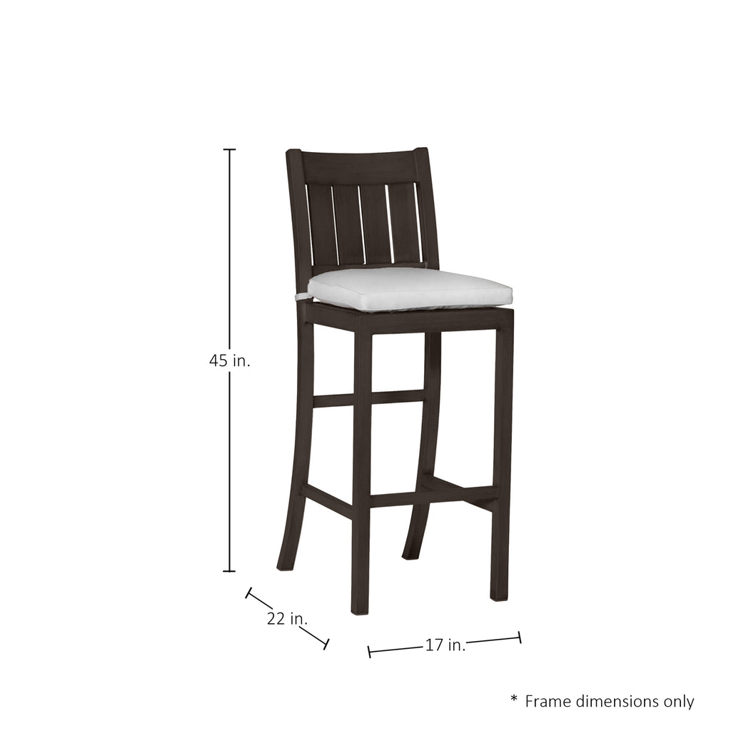 Club Aluminum Outdoor Bar Stool