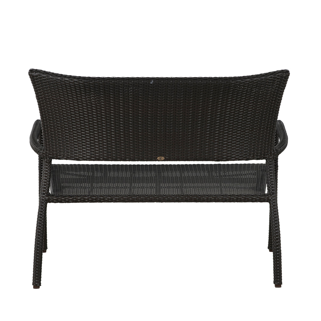 Skye N-Dura Resin Wicker Outdoor Woven Bench