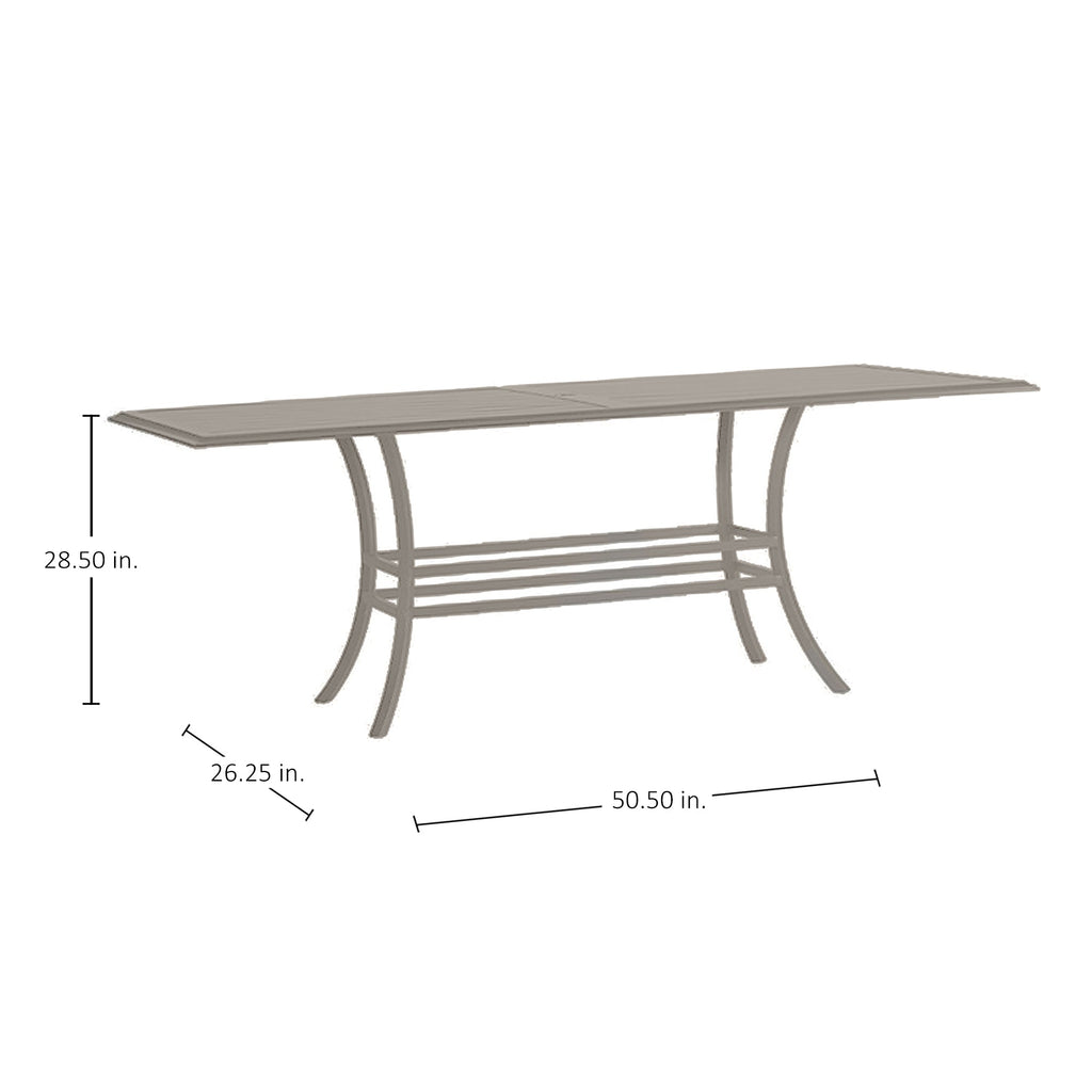 Cort Rectangle Outdoor Pedestal Table Base