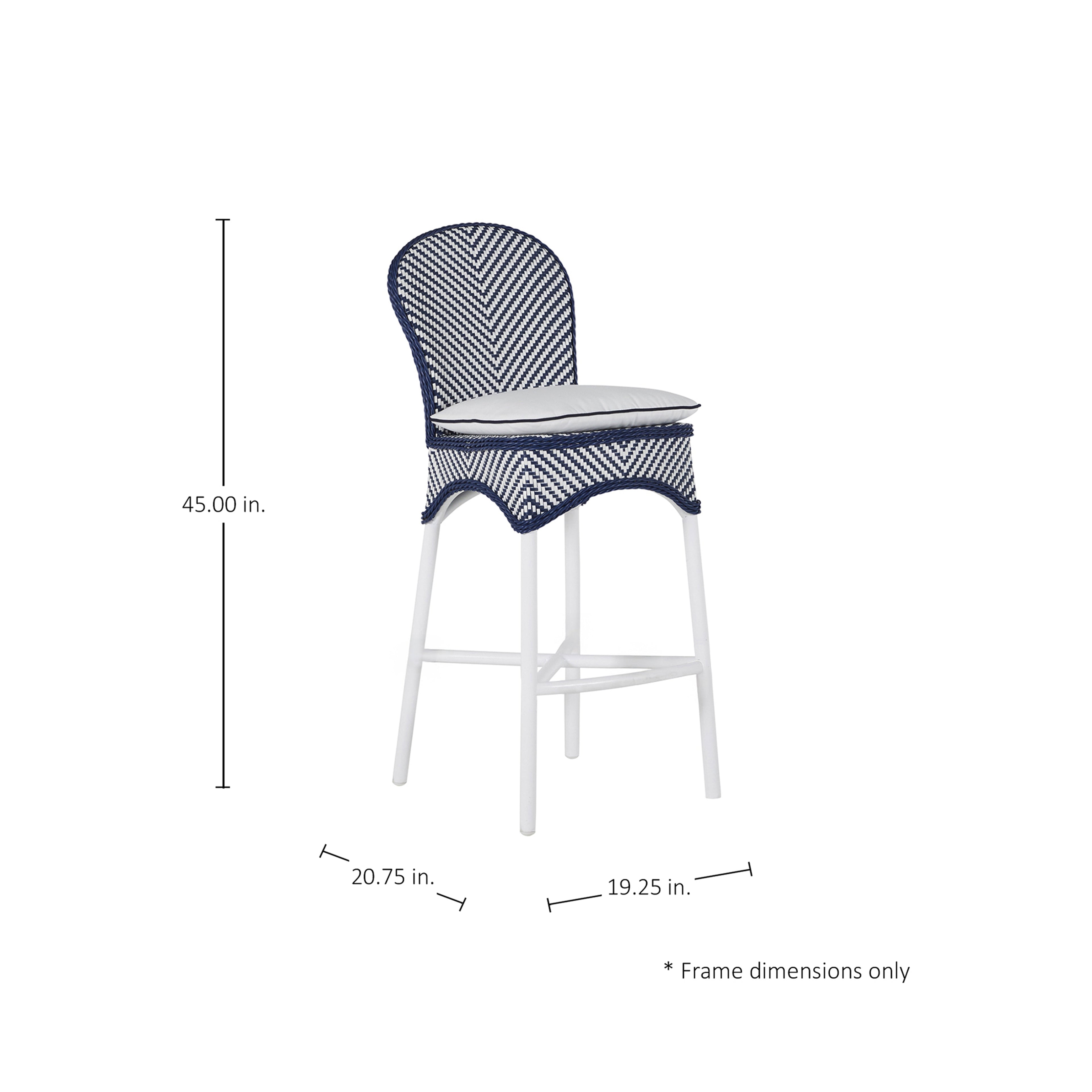 Savoy N-Dura Resin Wicker Outdoor Bar Stool