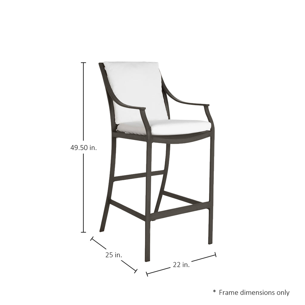 Monaco Aluminum Outdoor Ocean Outdoor Bar Stool