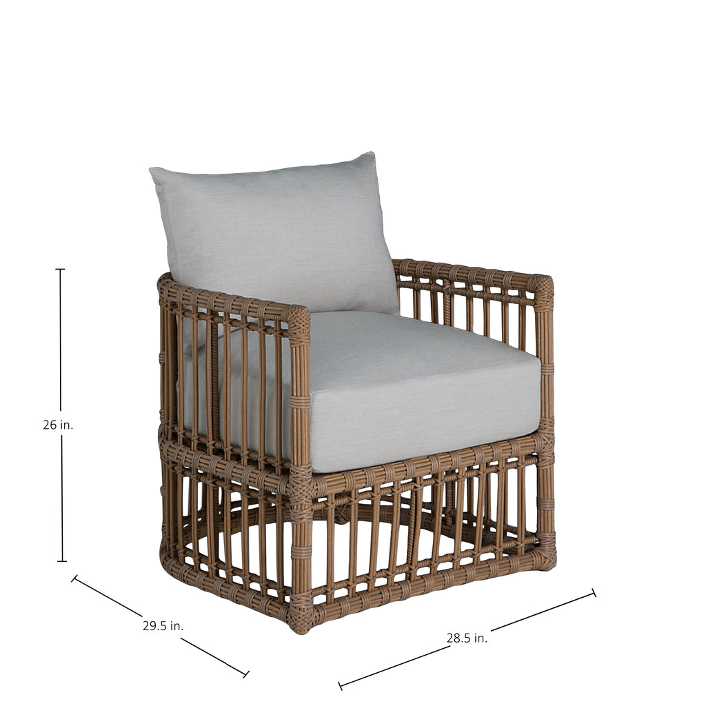Newport Wicker Woven Outdoor Barrel Chair