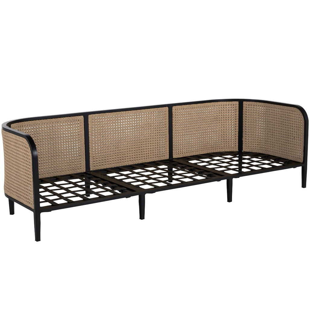 Havana Cane Resin Wicker Outdoor Sofa