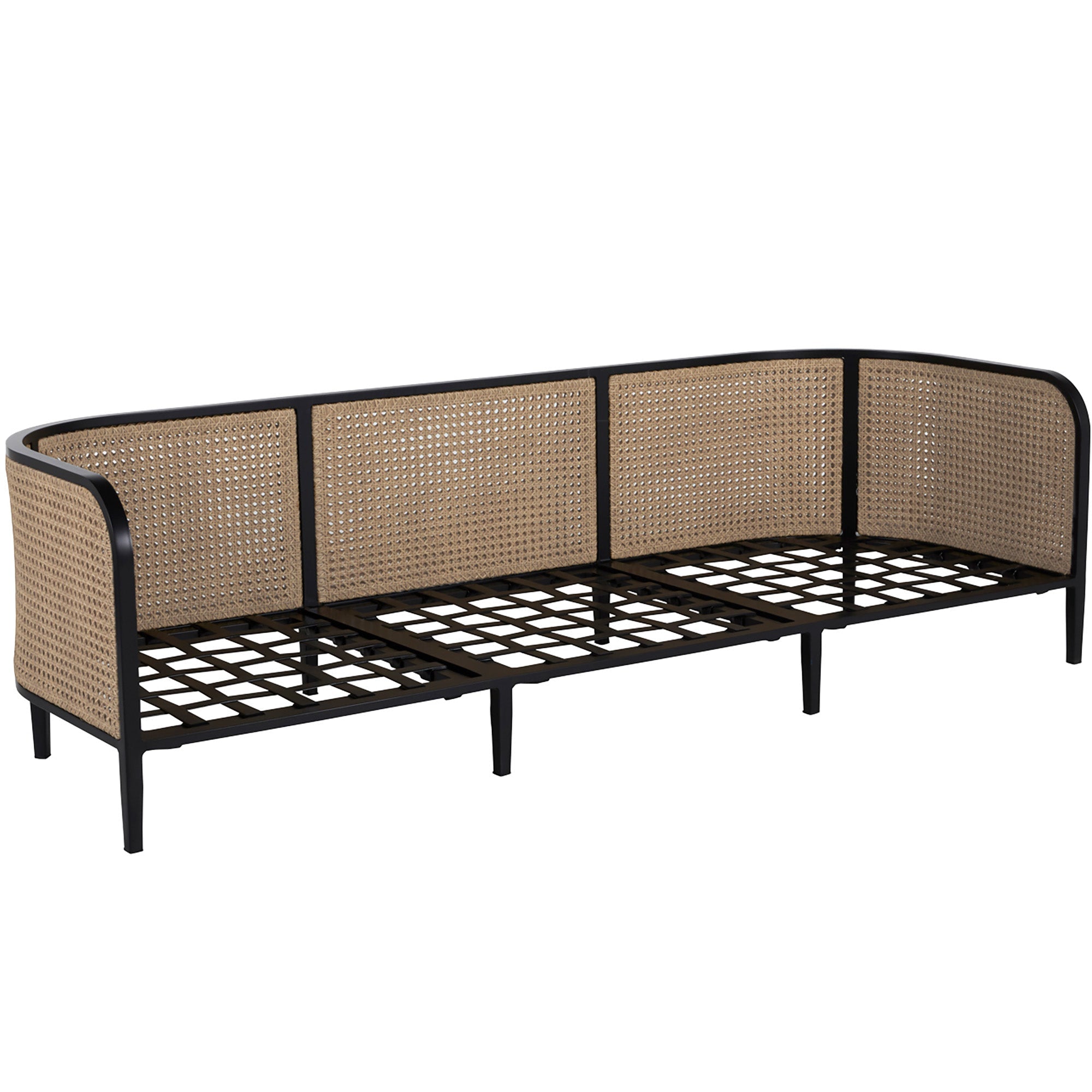 Havana Cane Resin Wicker Outdoor Sofa