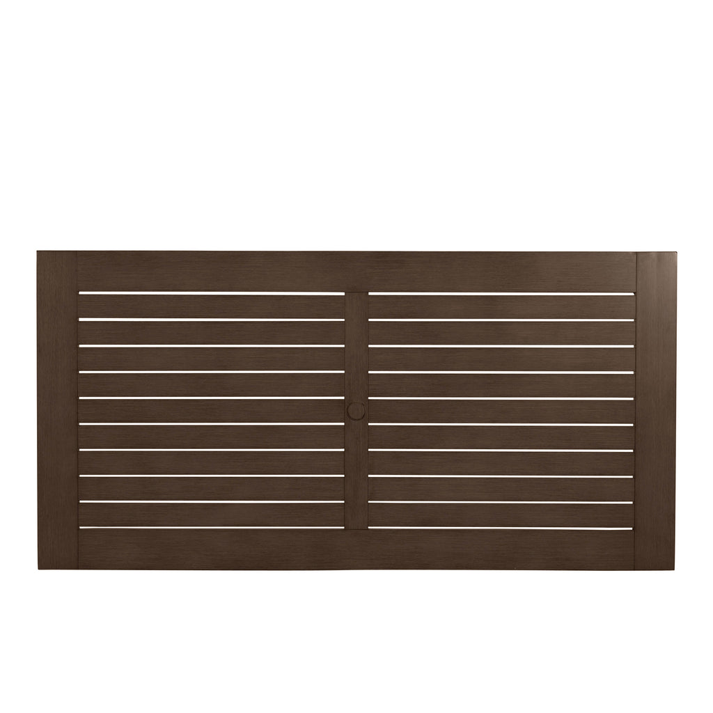 Club Rectangle Outdoor Slatted Dining Table