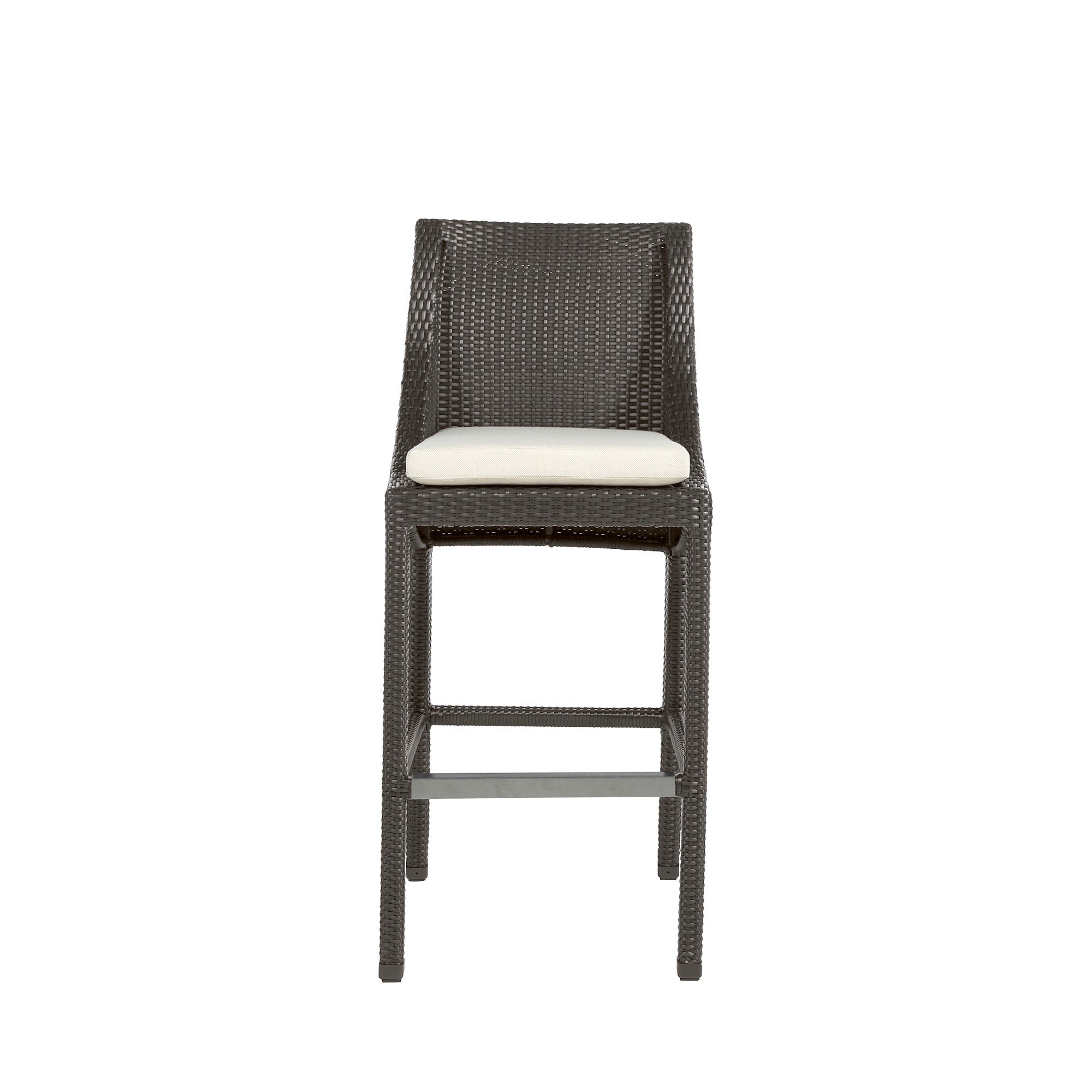 Athena Woven Resin Wicker Outdoor Bar Stool