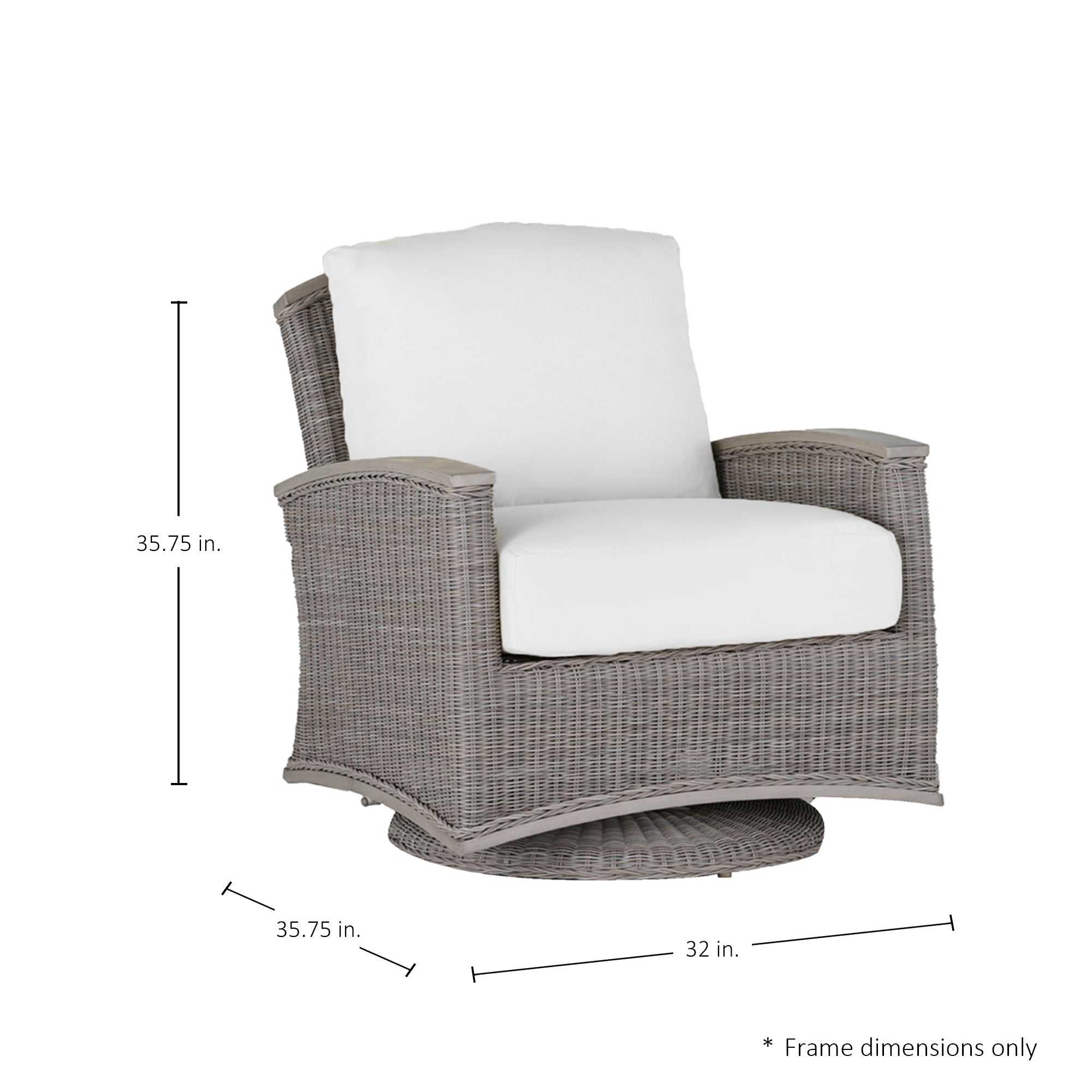 Astoria Resin Wicker Outdoor Swivel Glider Chair