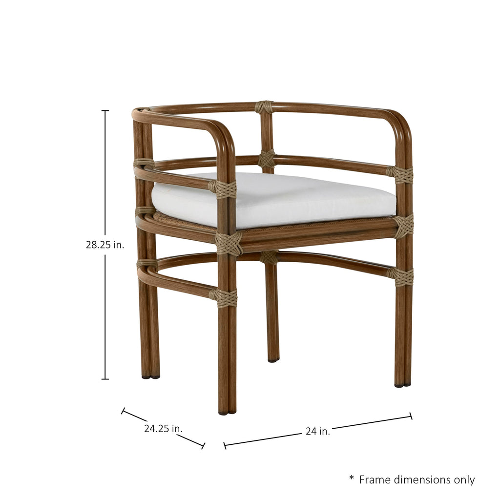 Malibu N-Dura Resin Wicker Outdoor Arm Chair