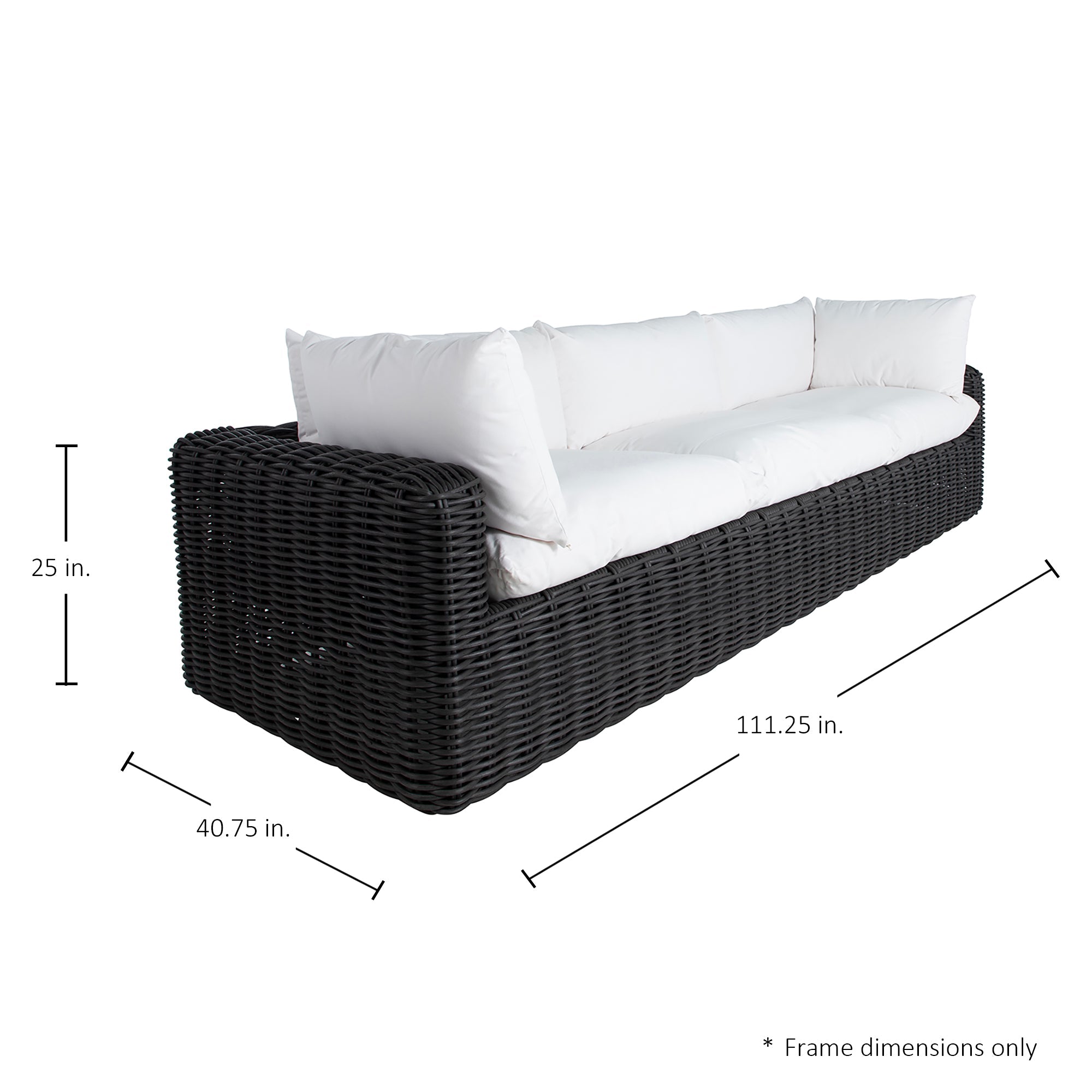 Montecito Resin Wicker Outdoor Sofa