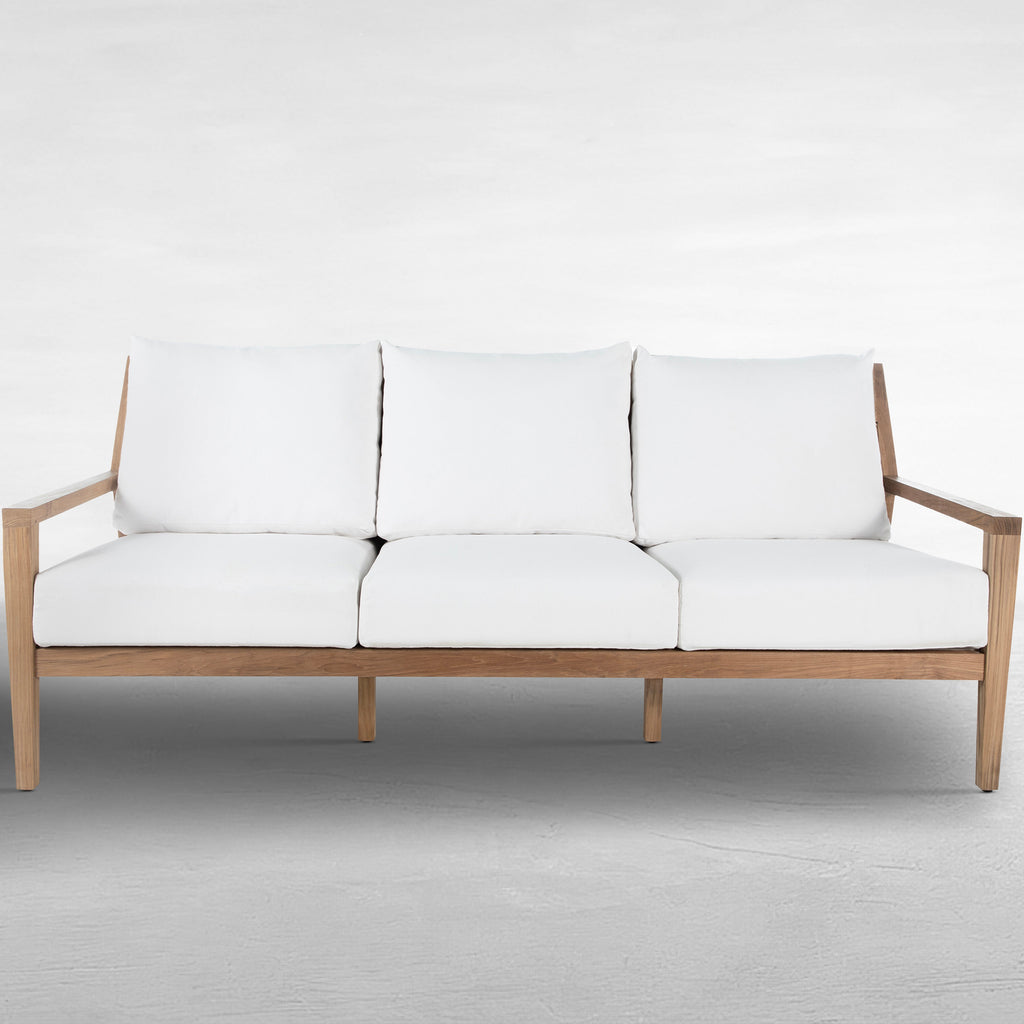 Savannah Teak Wicker Outdoor Sofa