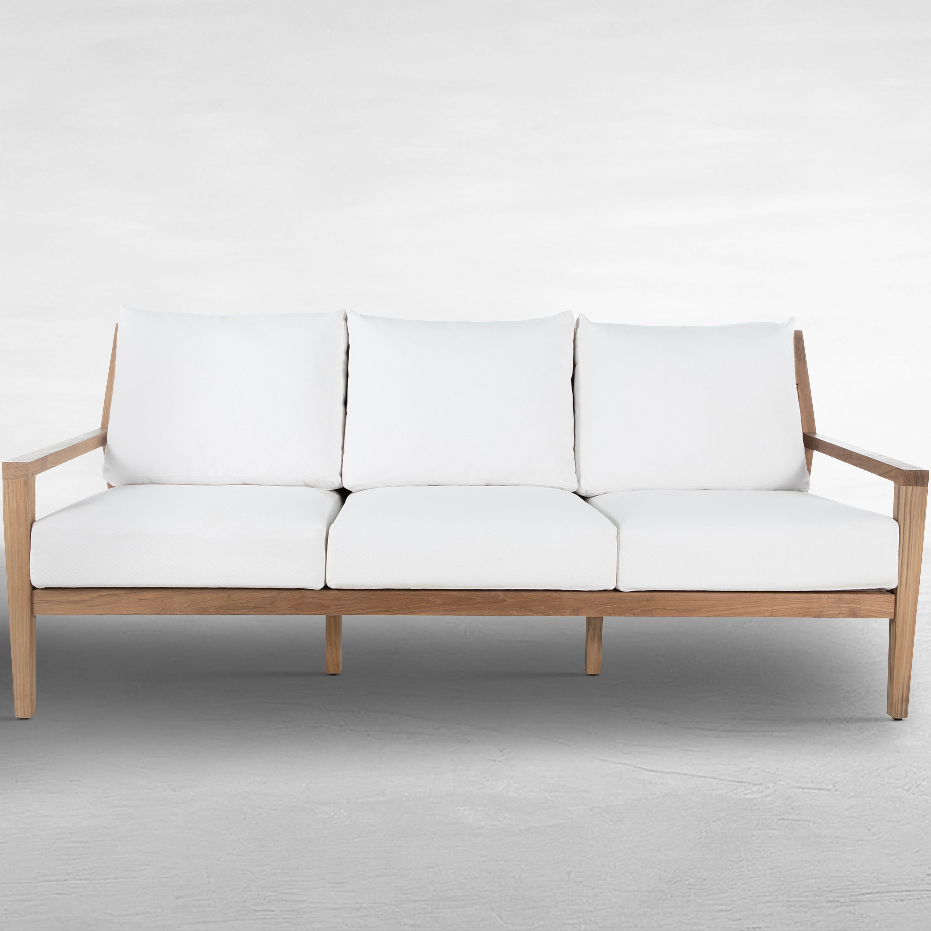 Savannah Teak Wicker Outdoor Sofa