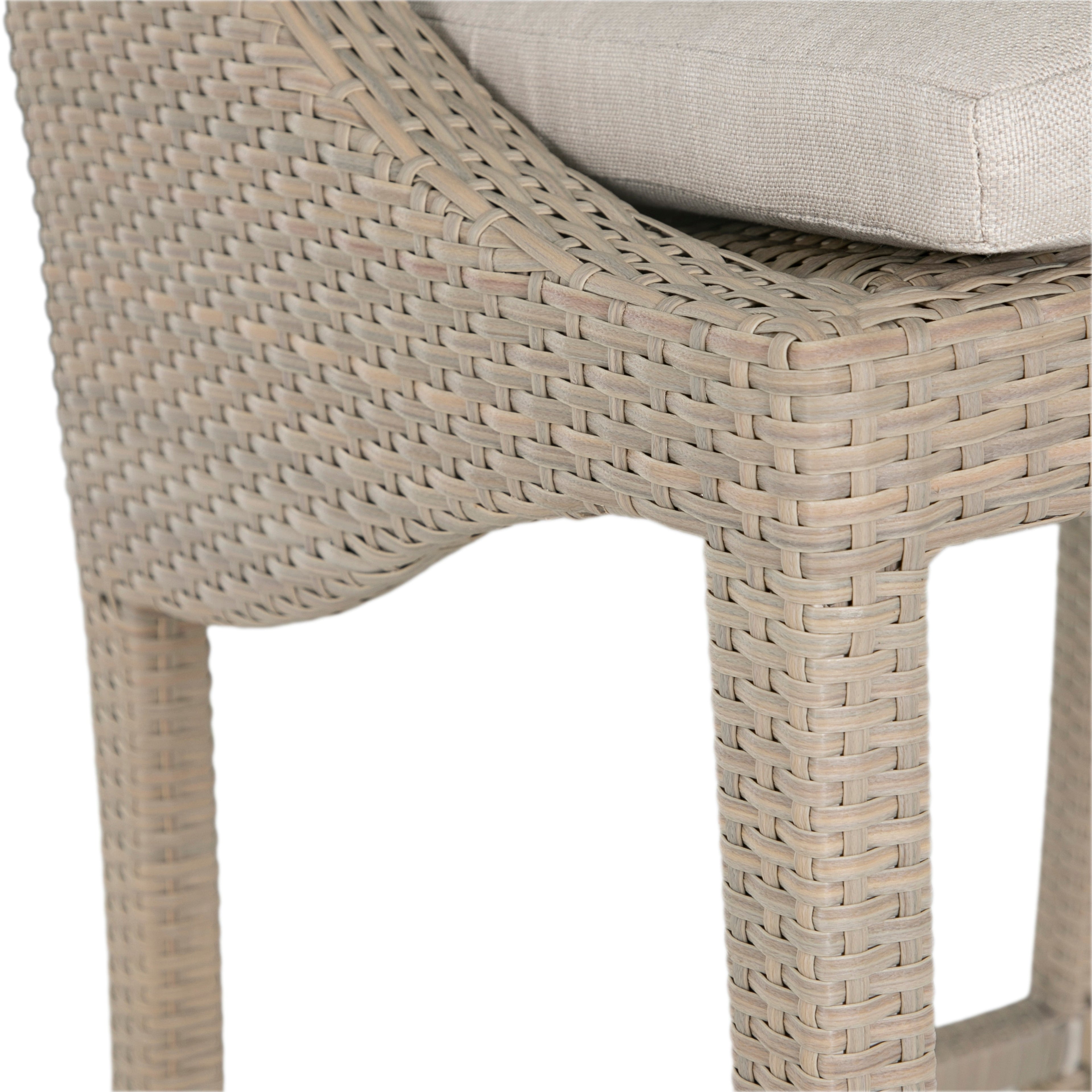 Athena Woven Resin Wicker Outdoor Bar Stool