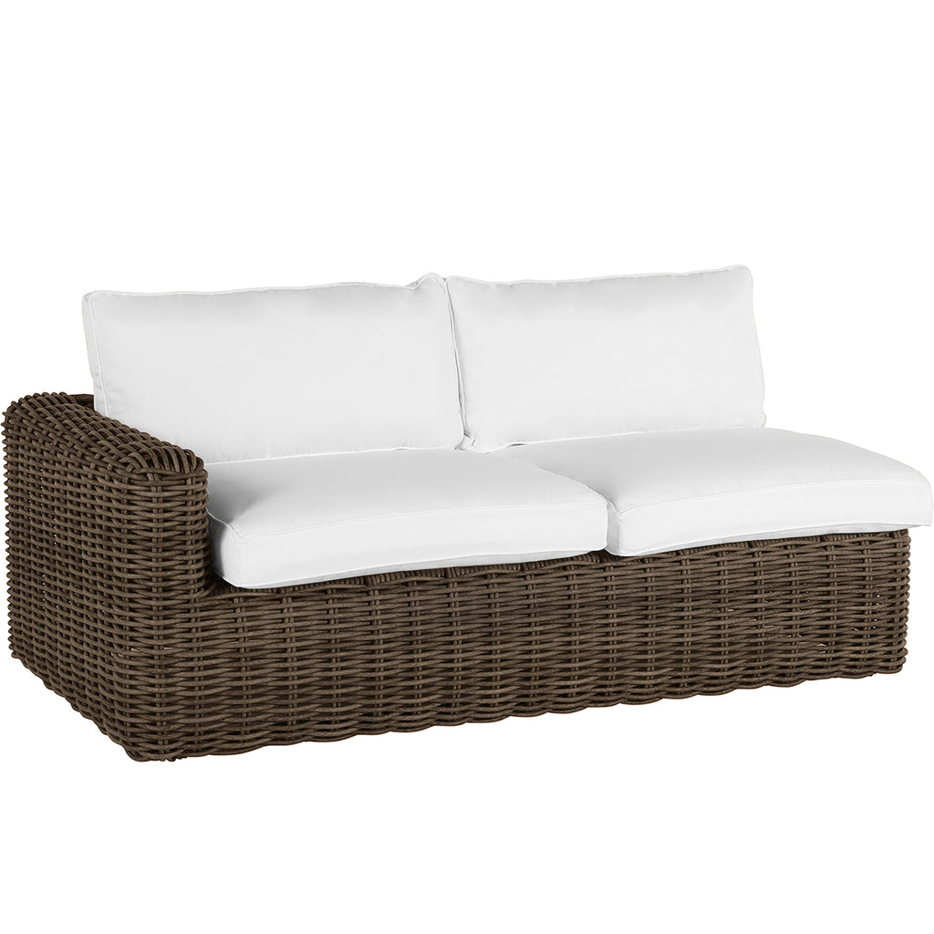 Montecito Resin Wicker Left Arm Facing Loveseat