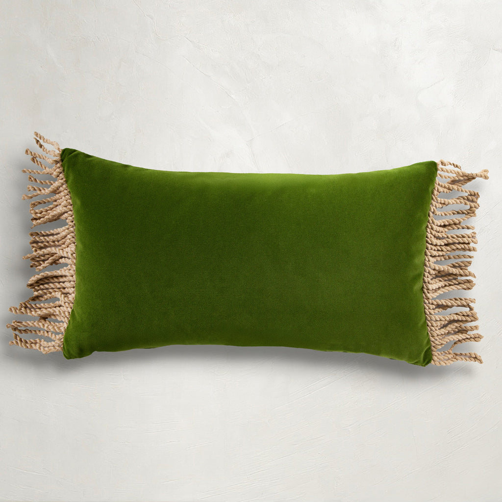 Velvet Outdoor Lumbar Pillow
