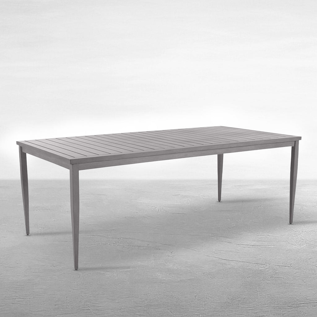Brookings Rectangle Outdoor Slatted Dining Table