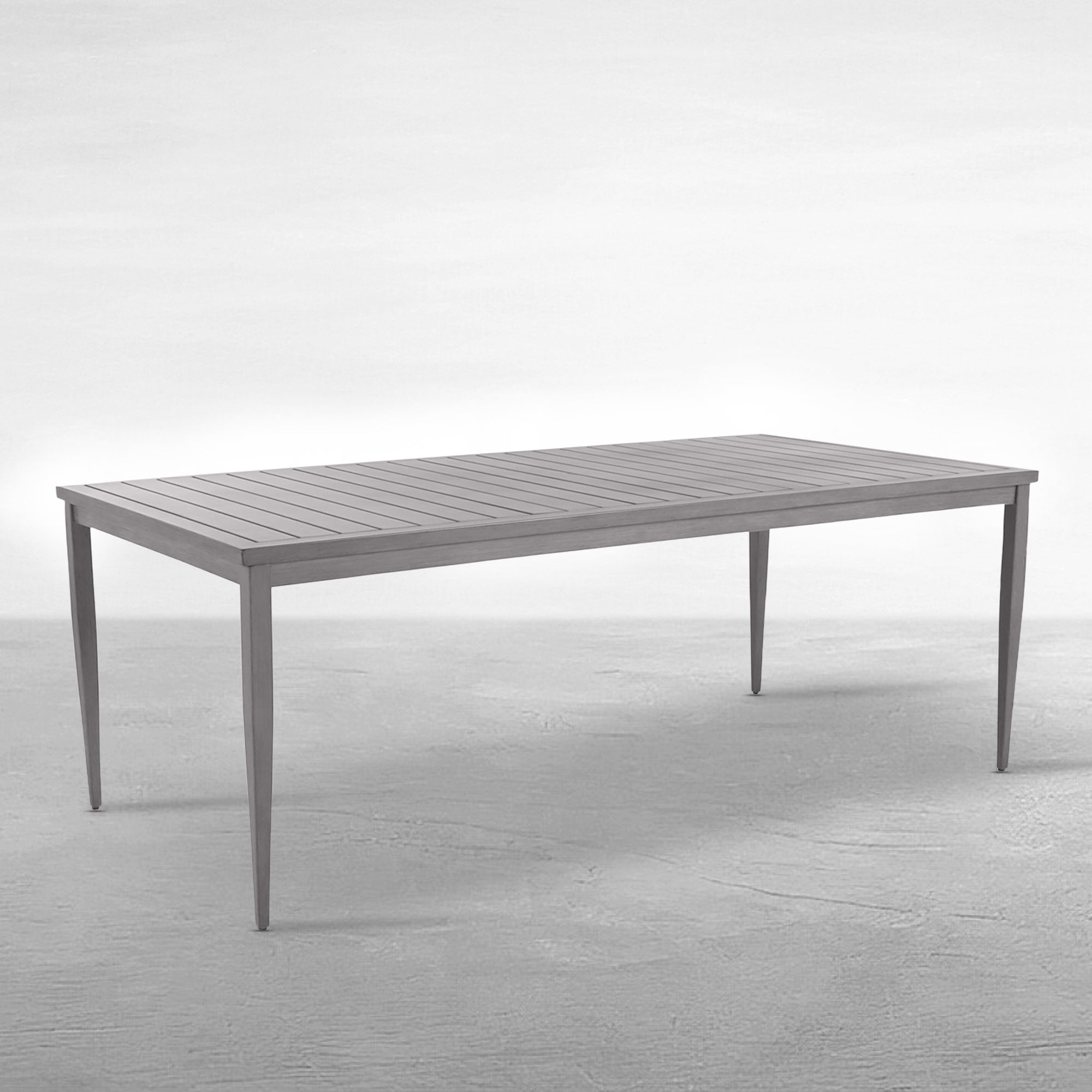 Brookings Rectangle Outdoor Slatted Dining Table