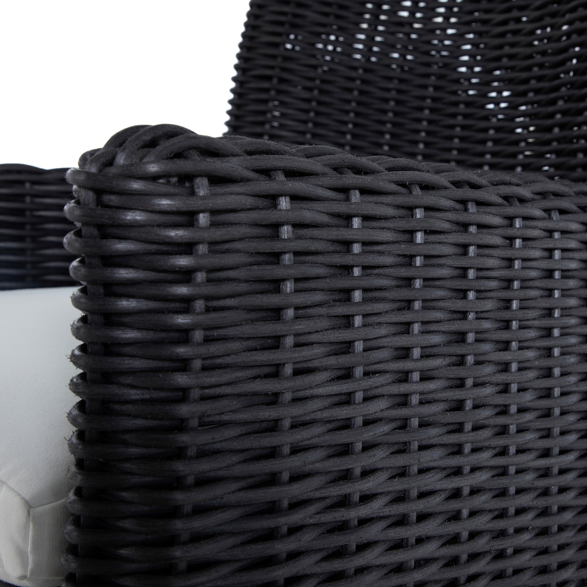 Montecito Woven Wicker Outdoor Dining Arm Chair