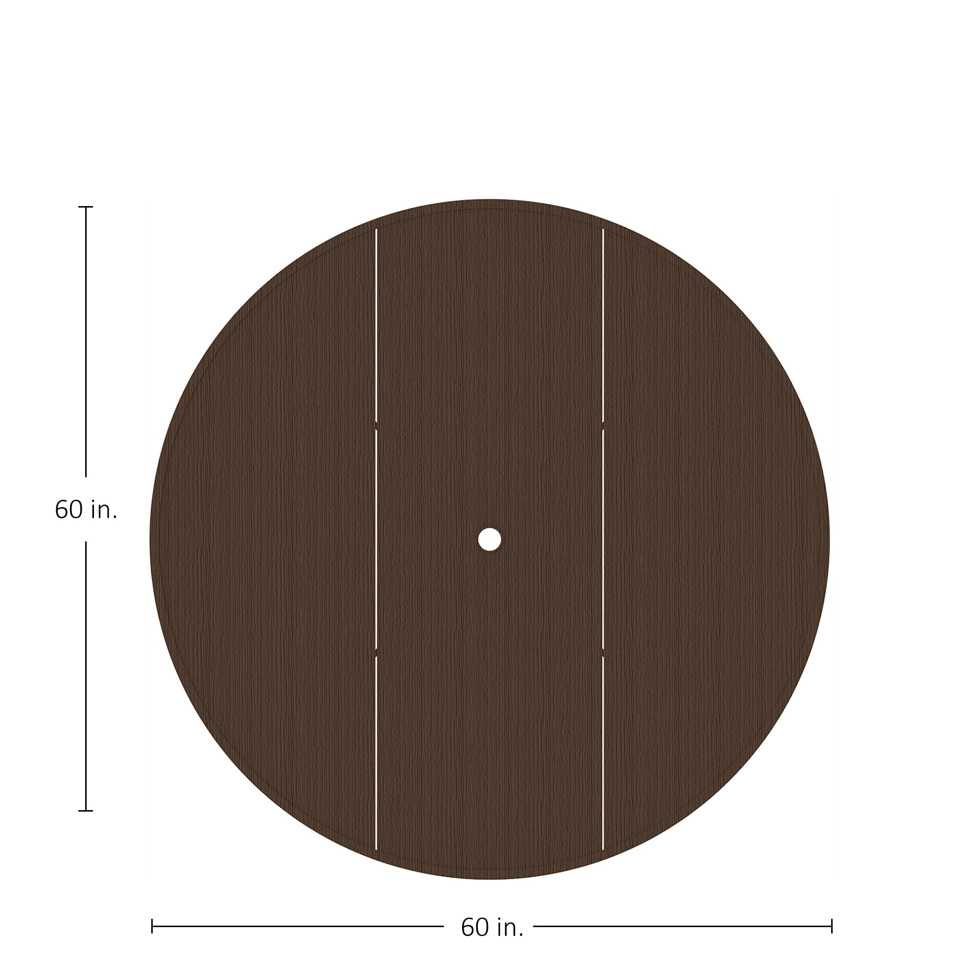 Horizon Aluminum 60" Round Outdoor Table Top