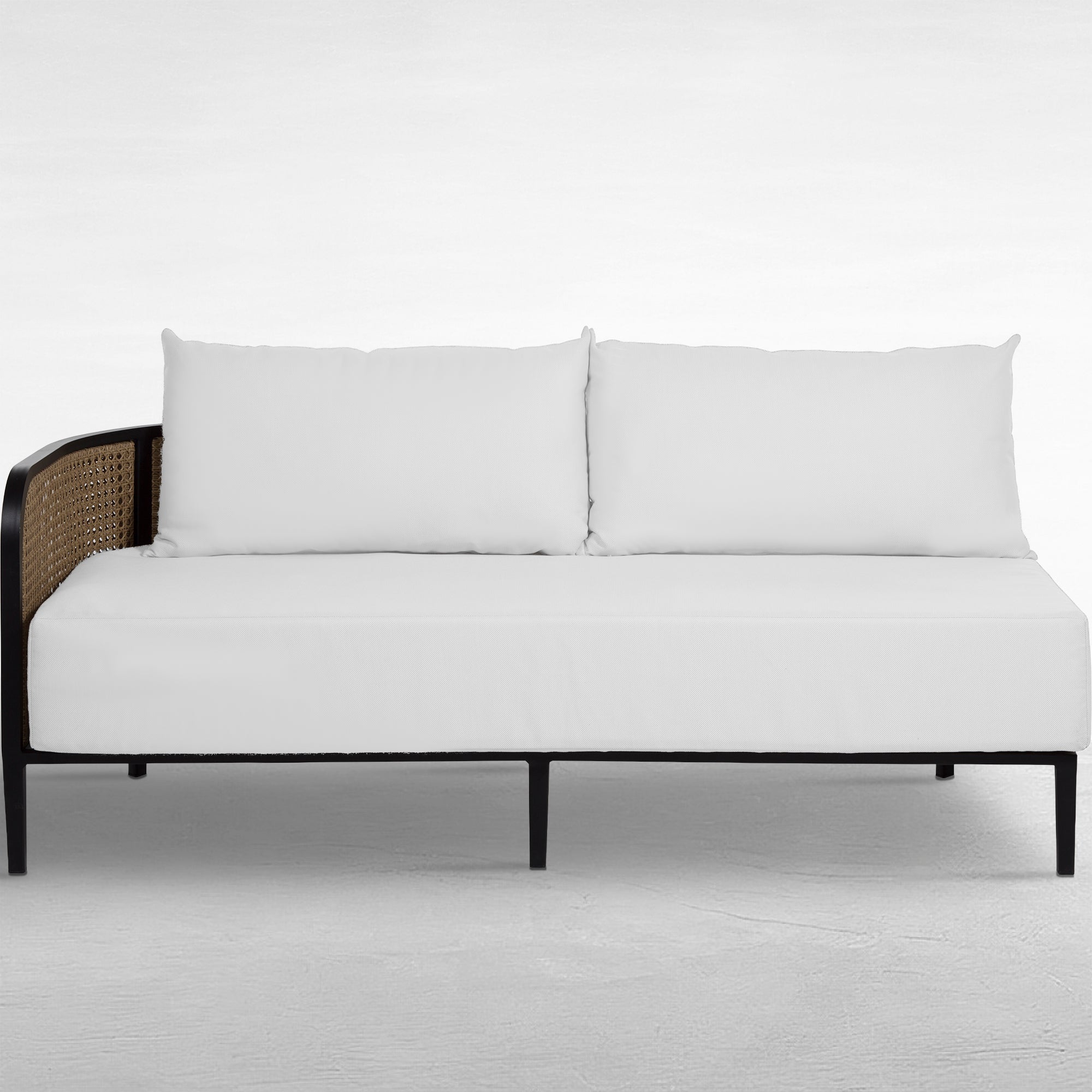 Havana Resin Wicker Outdoor Left Arm Facing Sofa