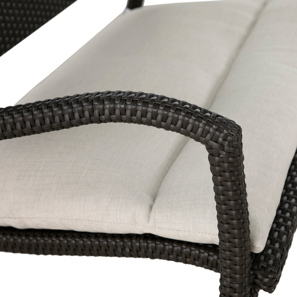Skye N-Dura Resin Wicker Outdoor Woven Bench