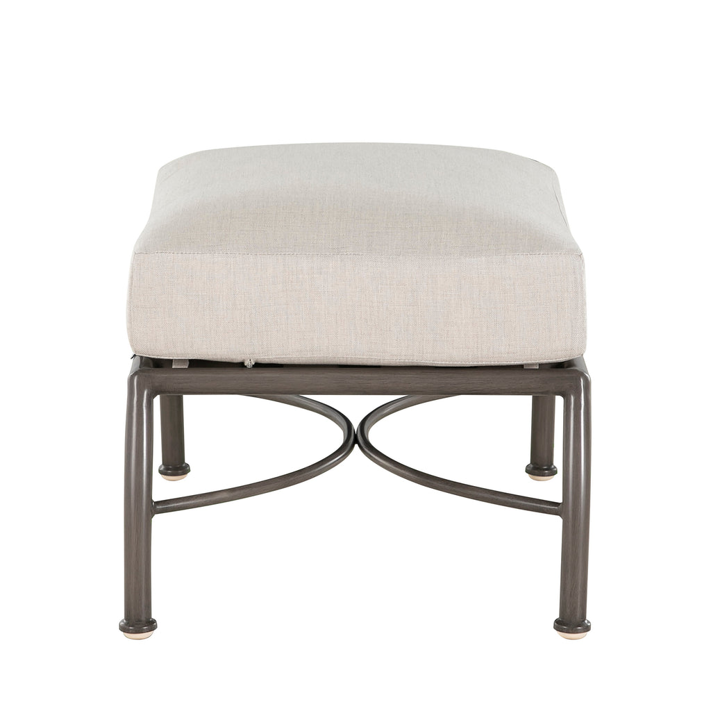 Elegante Aluminum Outdoor Woven Ottoman