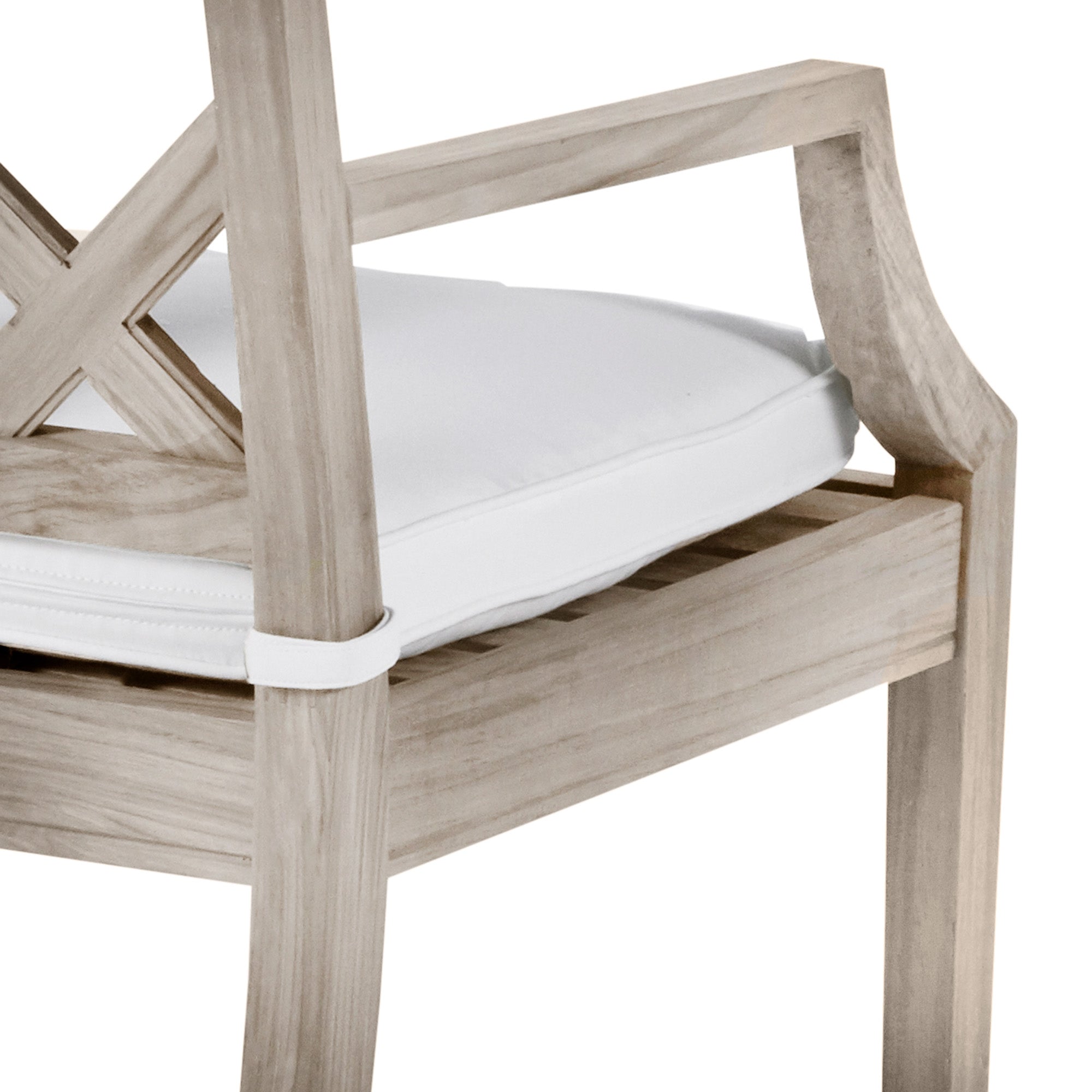 Haley Teak Outdoor Latticework Bench