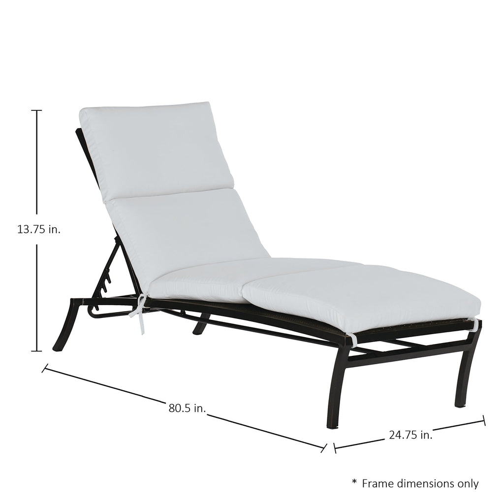 Aire Resin Wicker Outdoor Armless Chaise Lounge