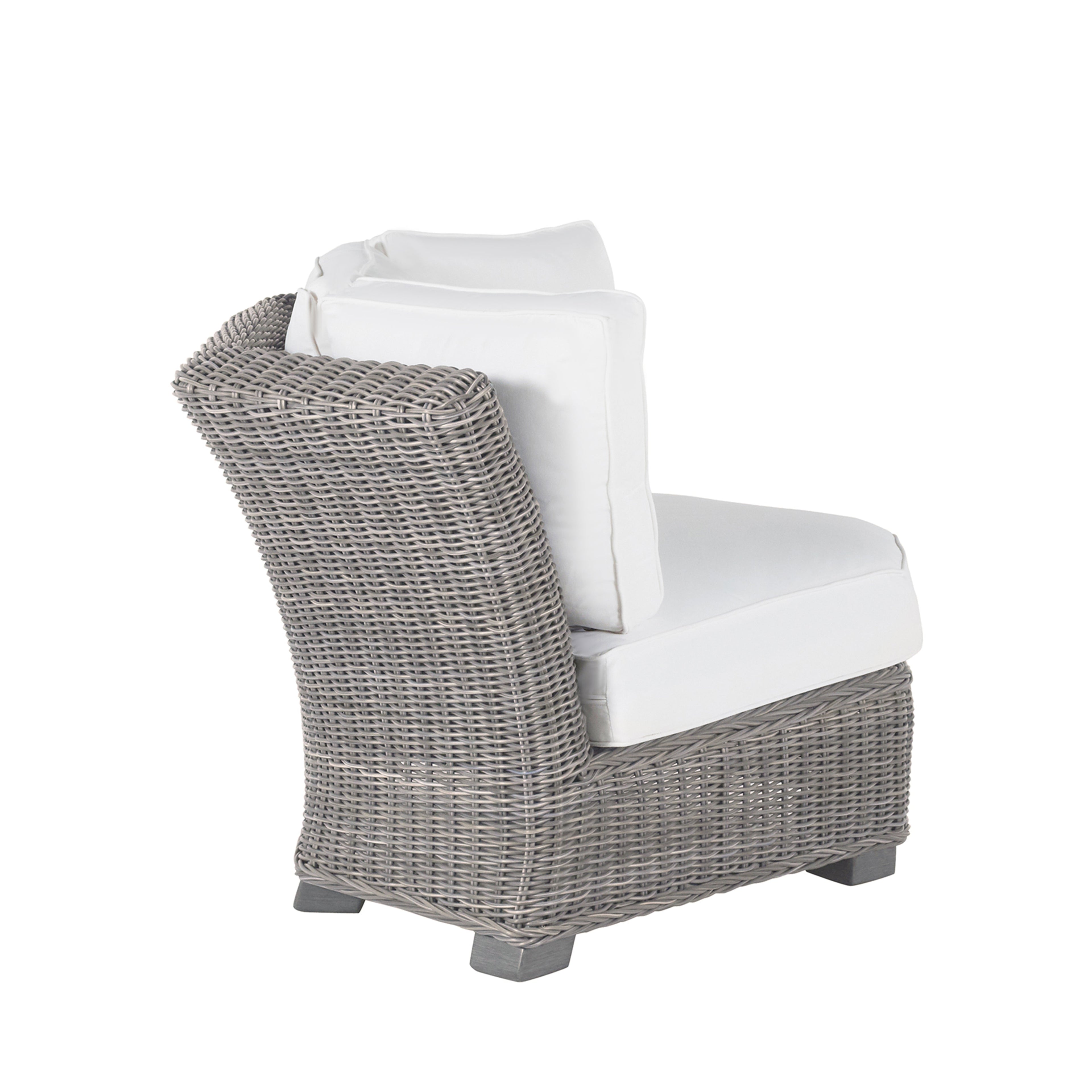 Rustic Resin Wicker Outdoor Corner Sectional Sofa